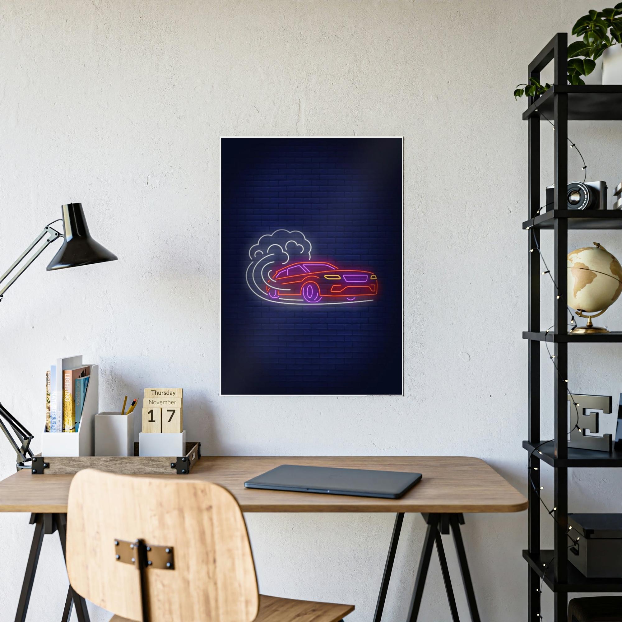 Neon Enchanted by Neon Nights: Premium Canvas Prints for Exquisite Wall Decor