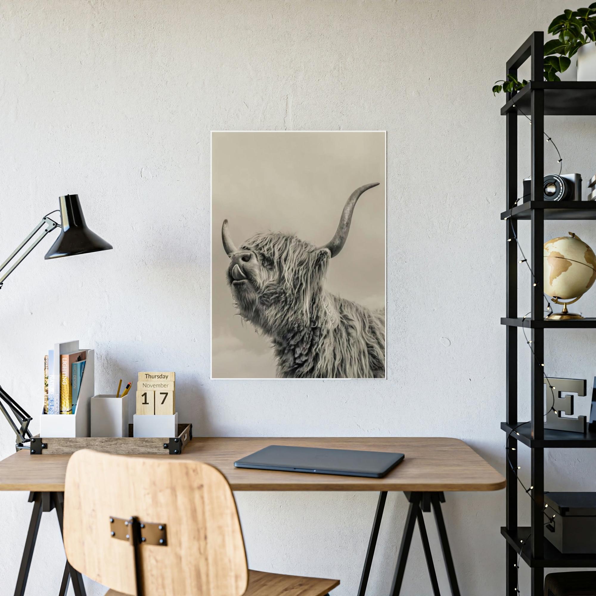 Highland Cow Highland Cow Canvas Wall Art | Wool Cattle | Art Canvas — Pixoram