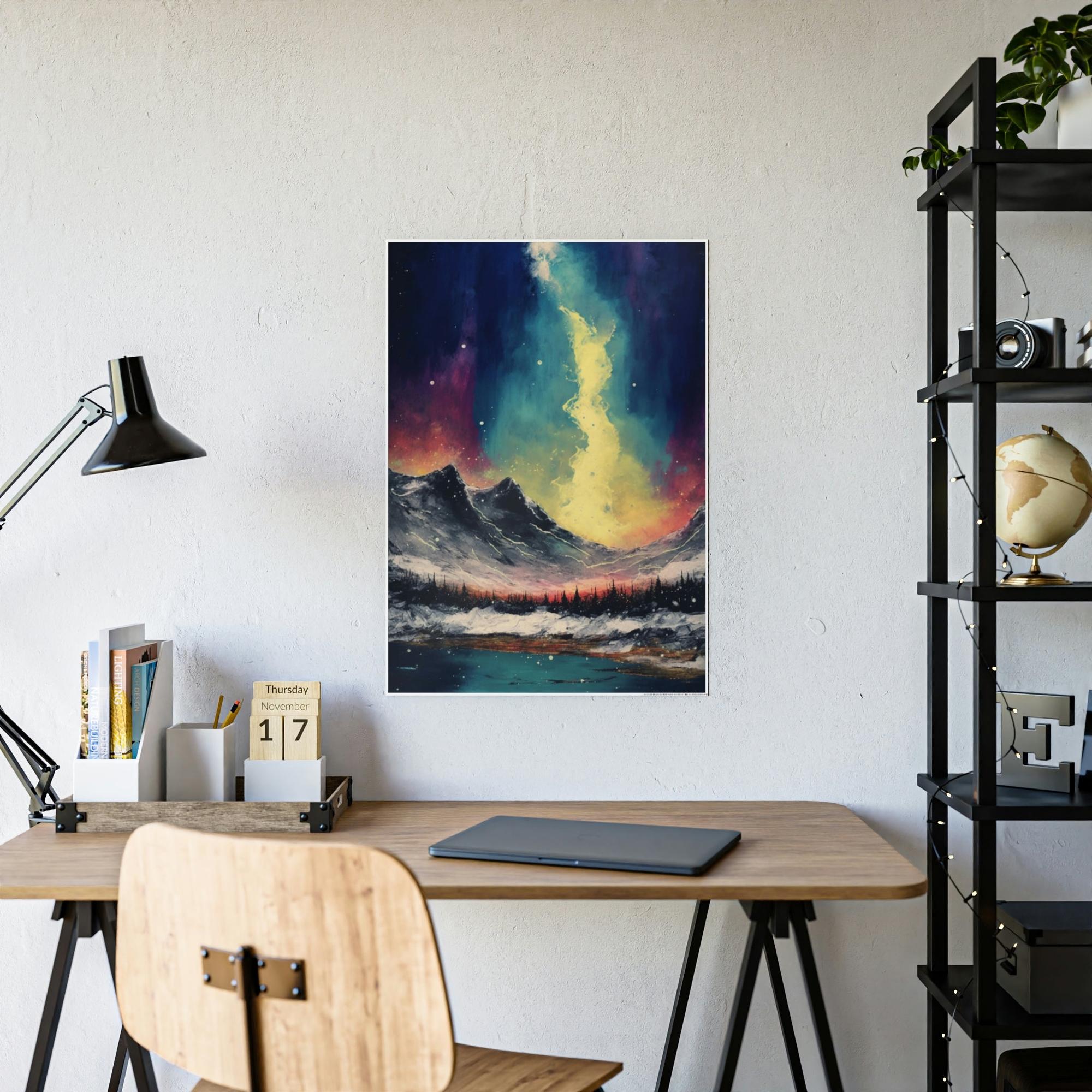 Abstract Landscape Landscape Impression: A Framed Poster & Canvas Print of an Artistic View