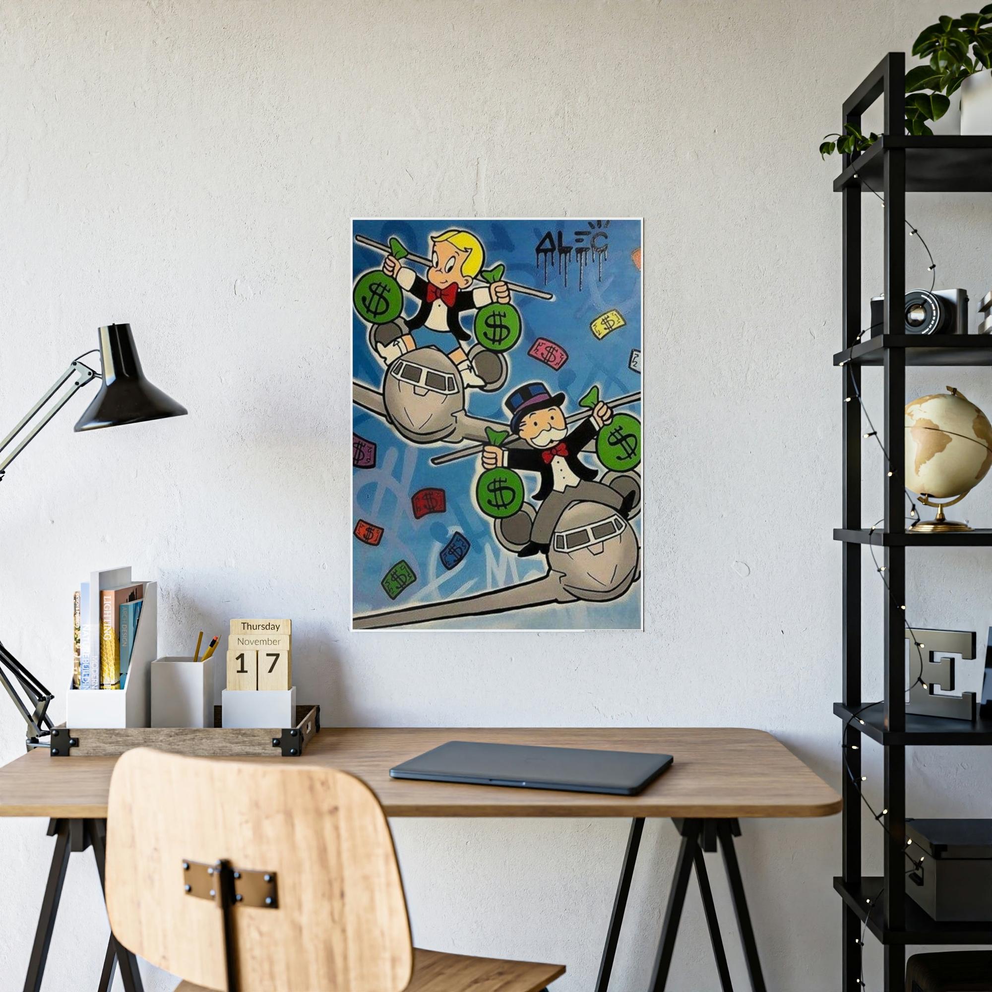 Monopoly & Motivation Colorful and Bold: Alec Monopoly Poster & Canvas Prints for an Eye-Catching Decor