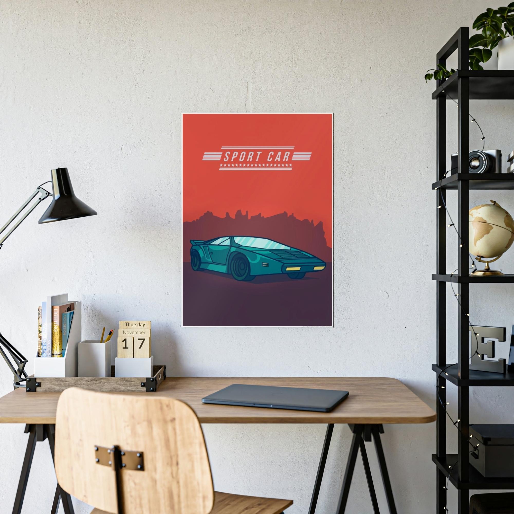 Lamborghini Sport Car Wall Art: Lamborghini Framed Poster & Canvas Print