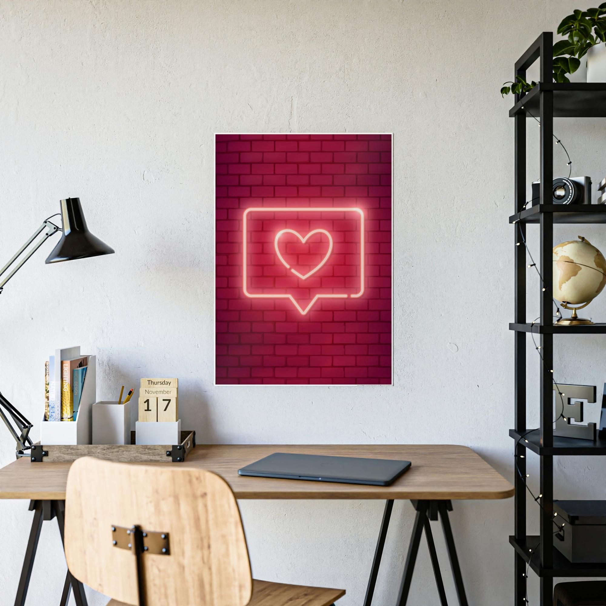 Neon Neon Radiance Revealed: Stunning Wall Art on Natural Canvas and Framed Prints