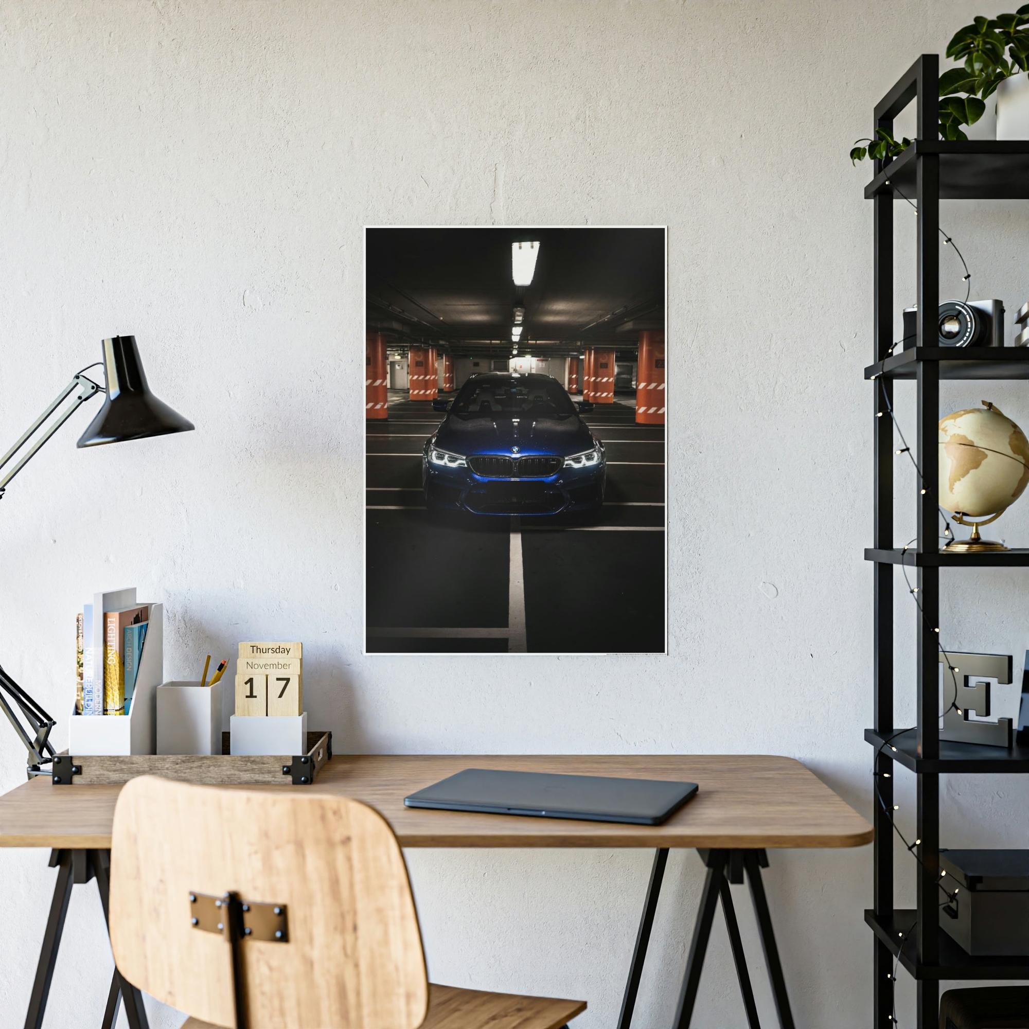 Bmw The Power of BMW: High-Quality Art Print on Natural Canvas & Poster