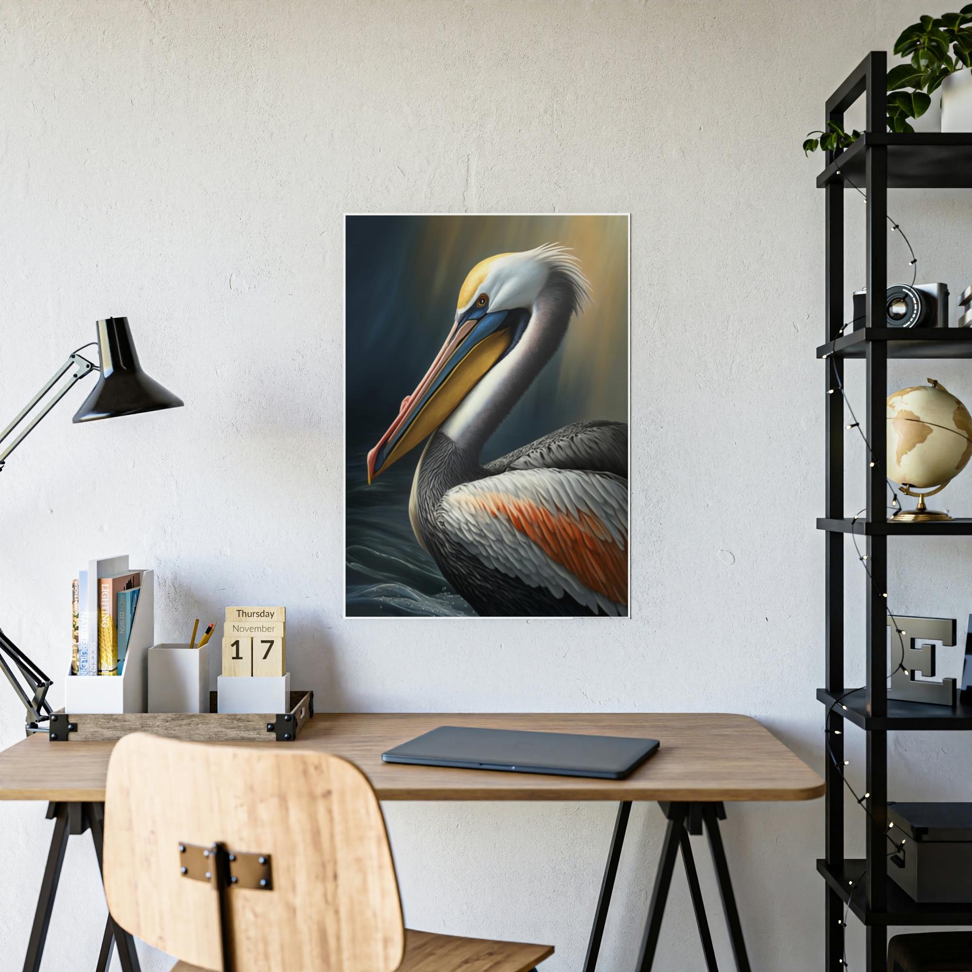 Pelicans Pelican's Voyage: A Canvas Coastal Adventure