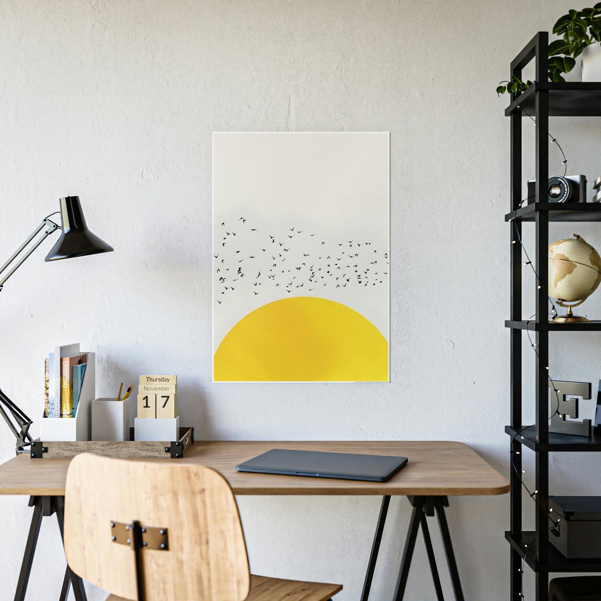 Yellow Yellow Symphony: An Elegant and Beautiful Canvas Art Print and Framed Poster of Yellow Color