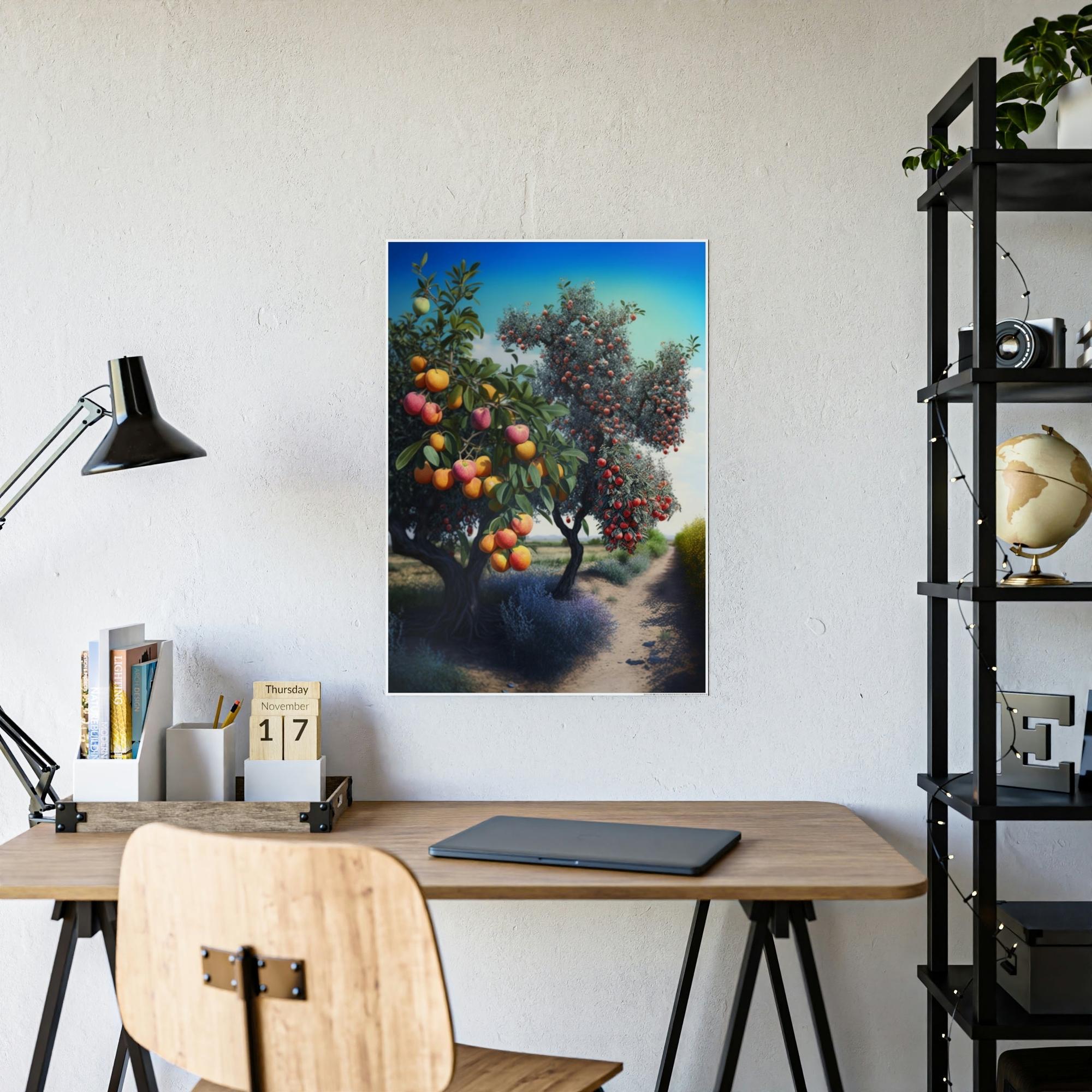 Fruit Trees Fruitful Scenery: Fruit Trees Canvas & Poster Print