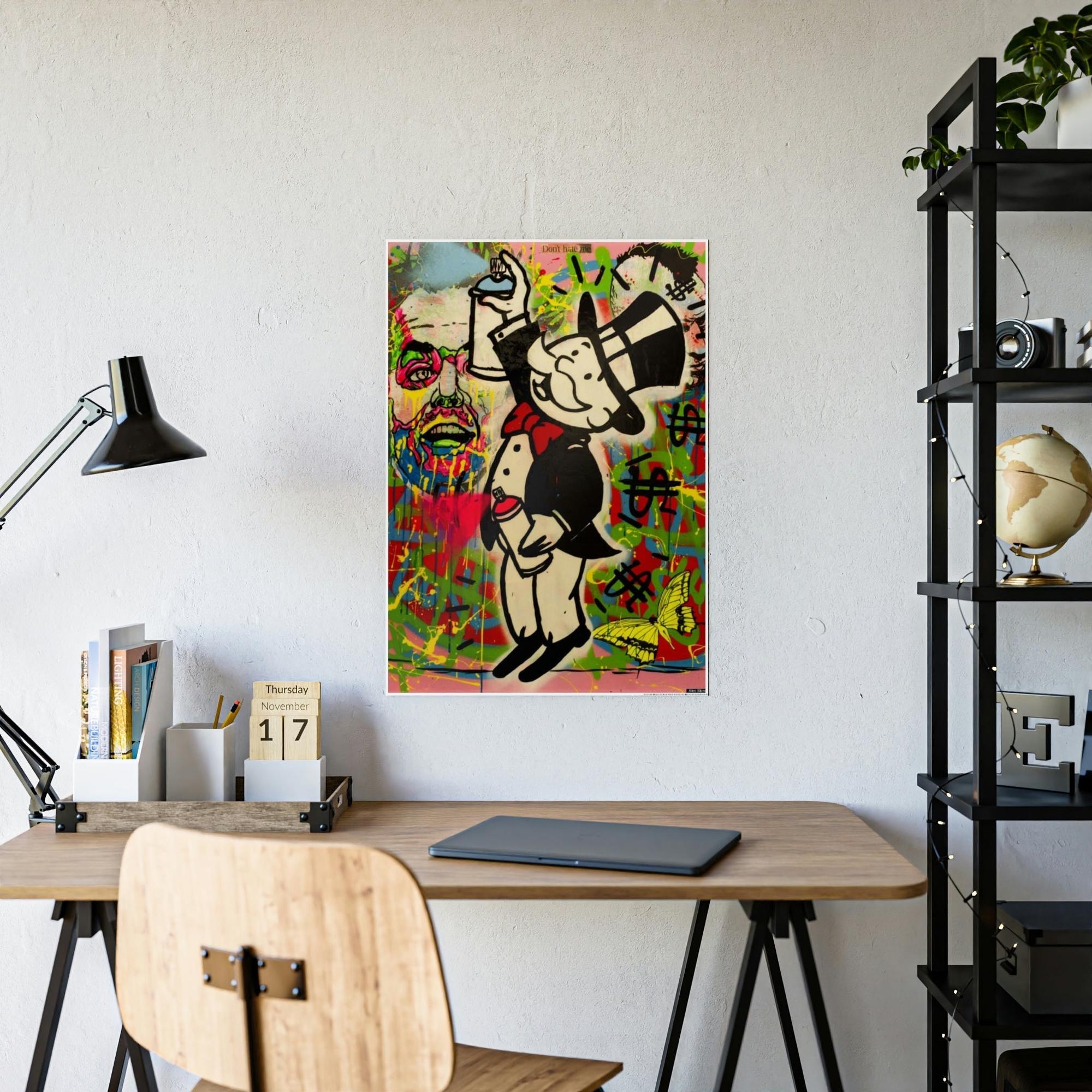 Monopoly & Motivation Urban Art that Inspires: Alec Monopoly's Wall Art and Poster Collection
