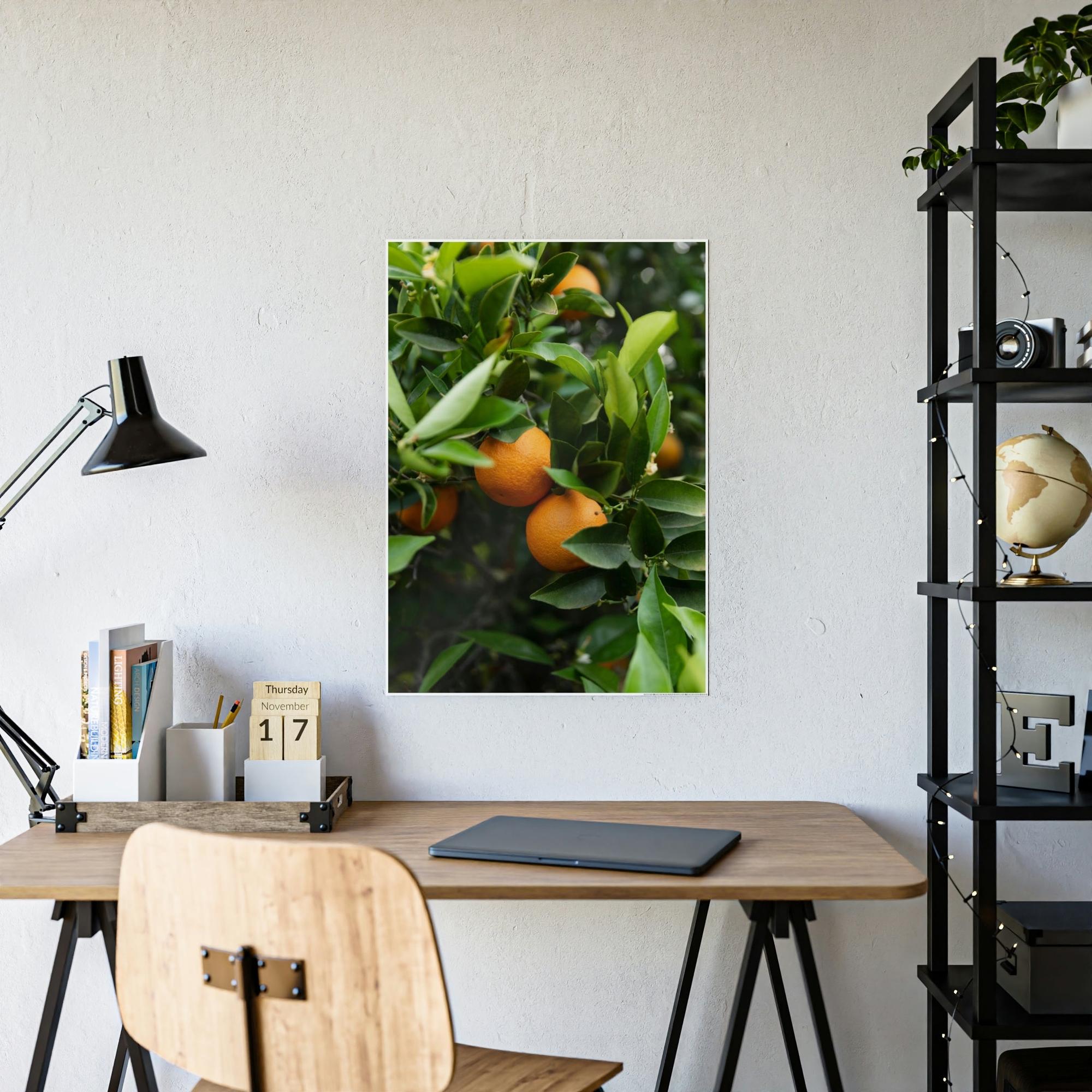 Fruit Trees Vivid Orchard: Fruit Trees Canvas Wall Decor