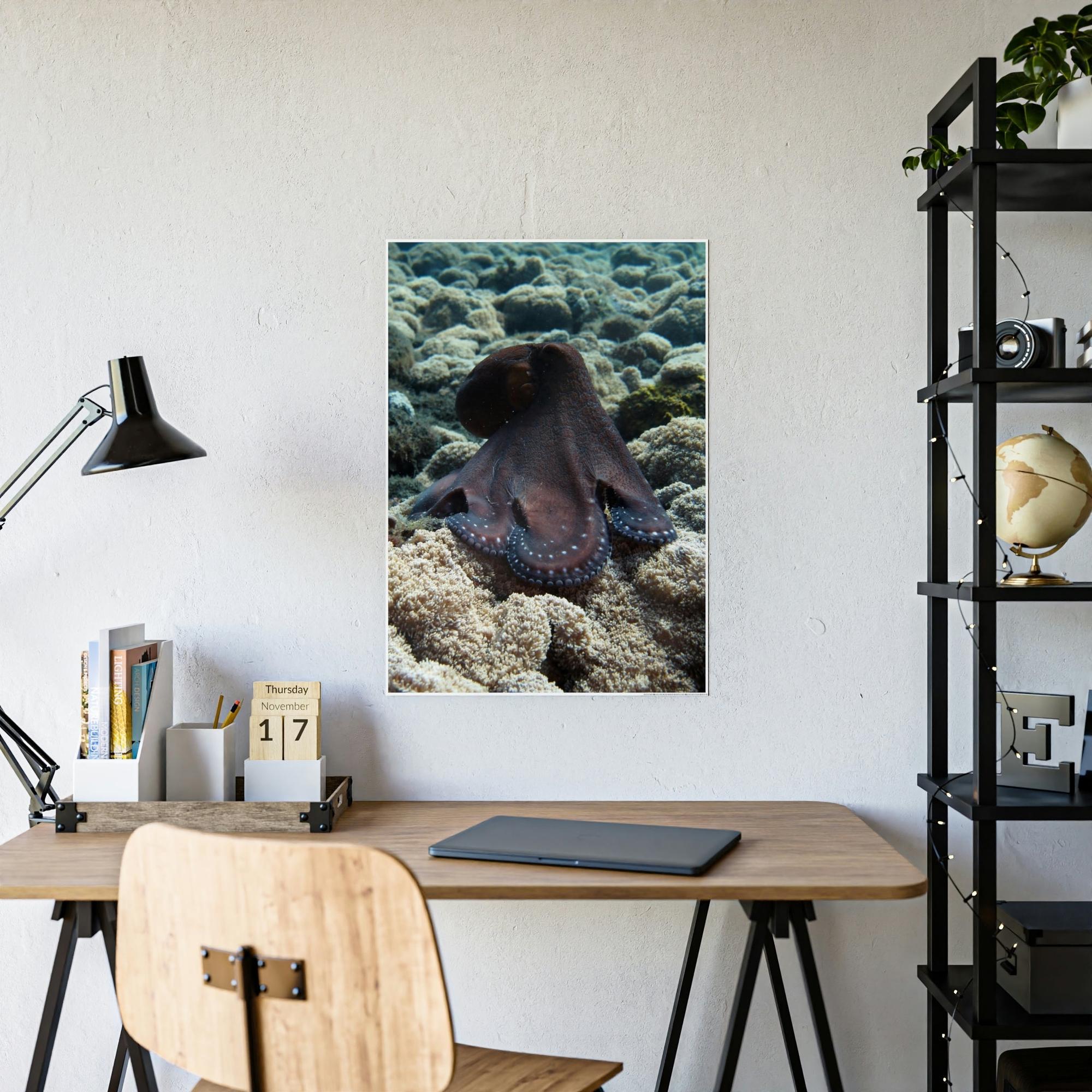 Octopuses The Enchantment of Octopuses: A Mysterious and Captivating Painting on Canvas