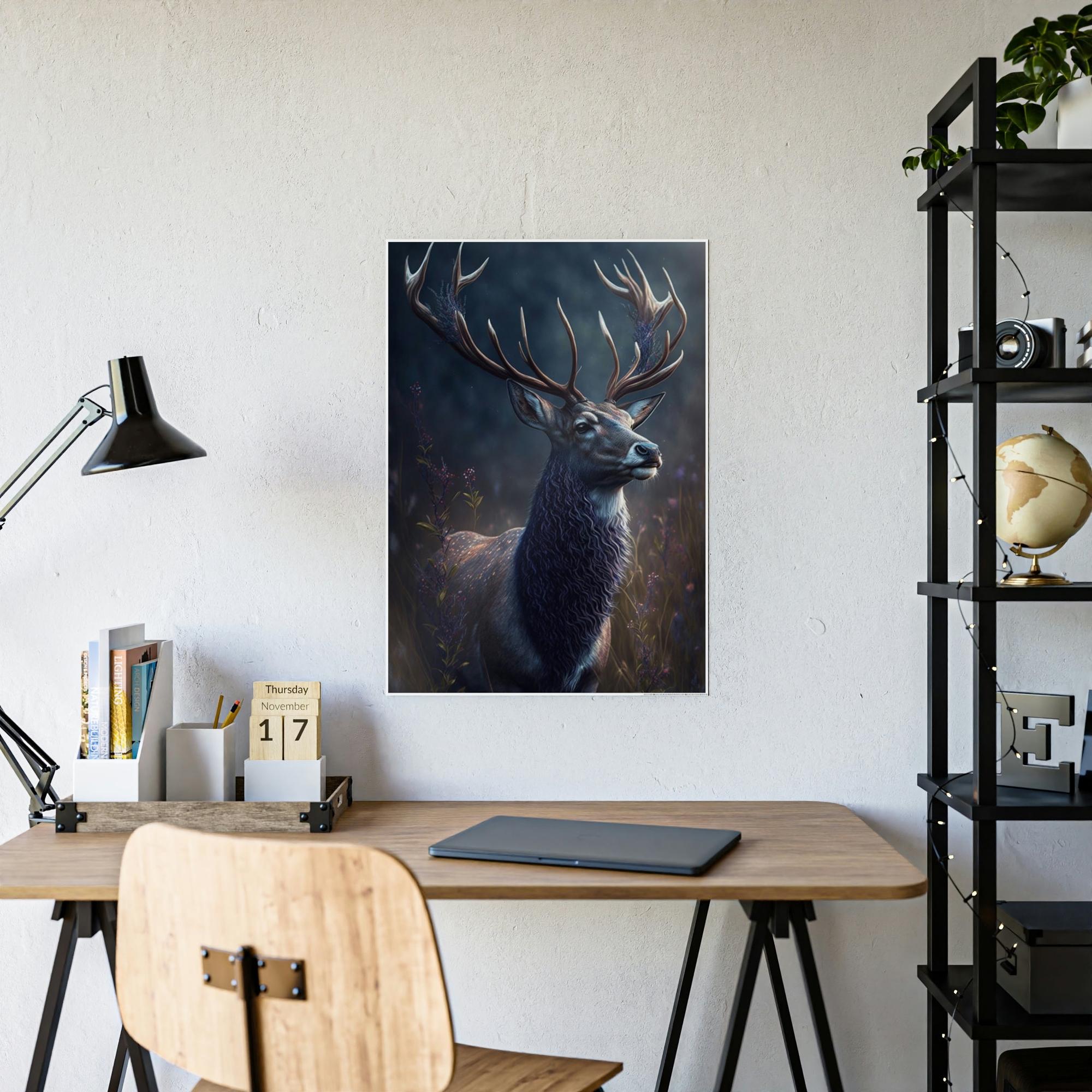 Deers Deer Dreaming: A Canvas Forest Fantasy