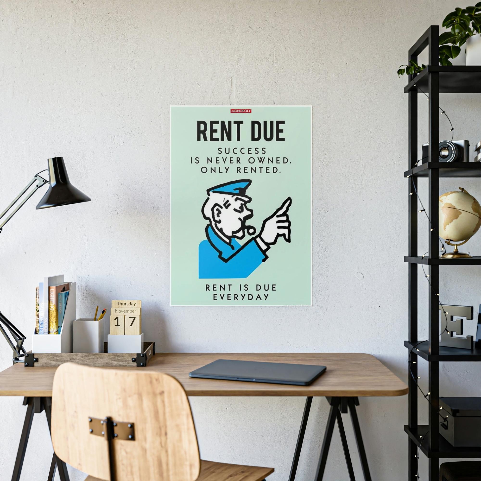 Monopoly & Motivation Money Meets Inspiration: Alec Monopoly's Quote Art on High-Quality Canvas