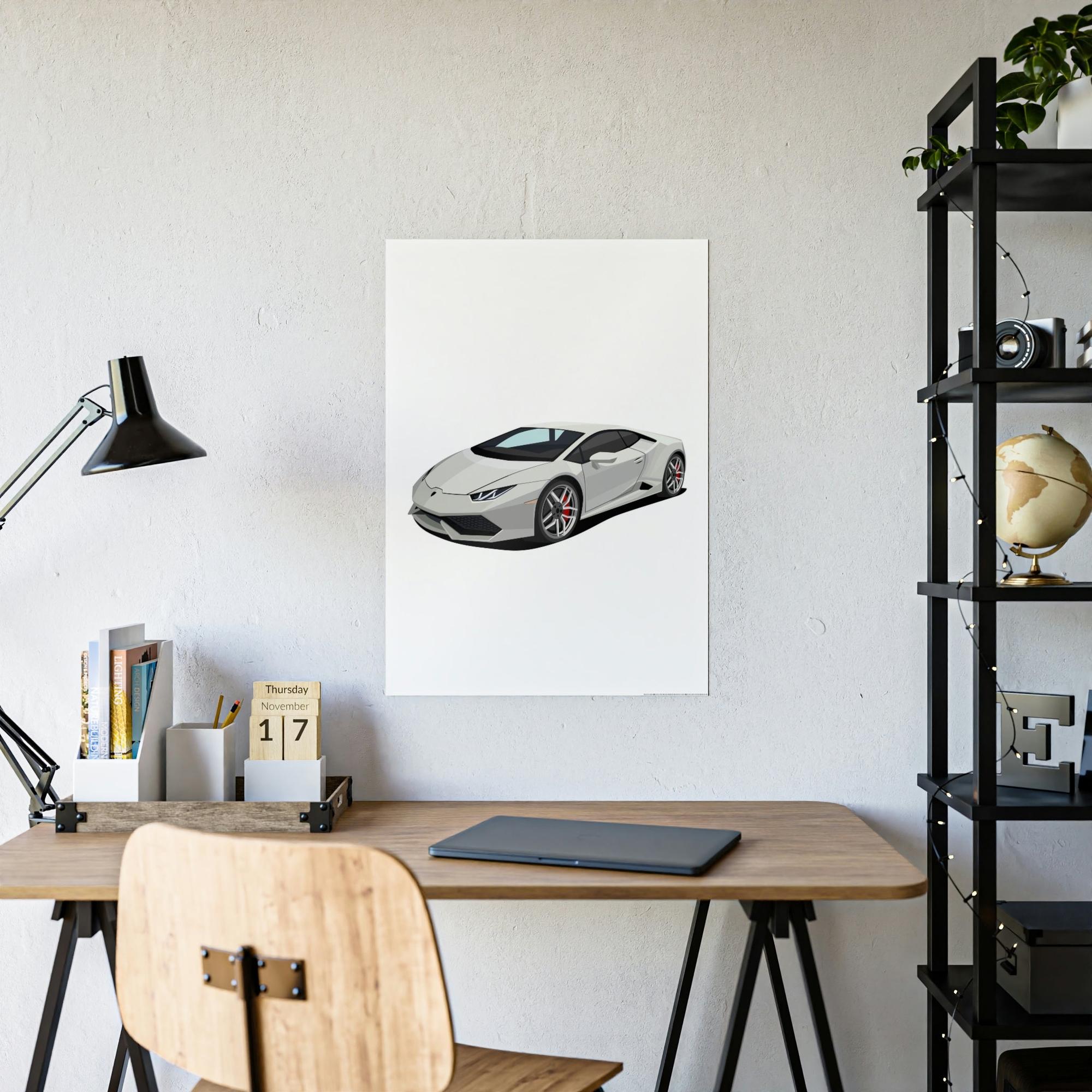 Lamborghini Lamborghini's Track Legend: Canvas & Poster Art of a Supercar