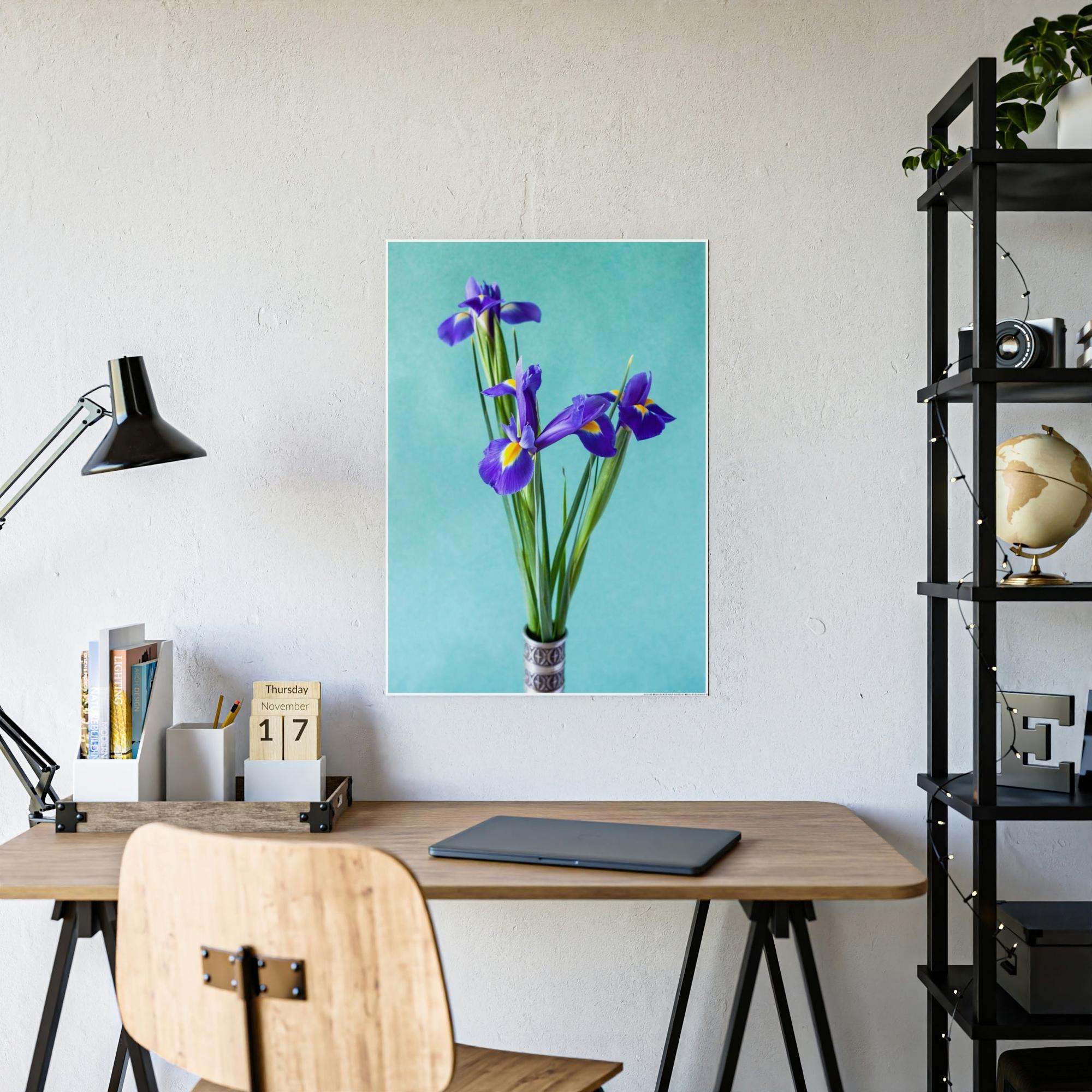 Irises Iris Radiance: A Canvas of Bright and Bold Blossoms