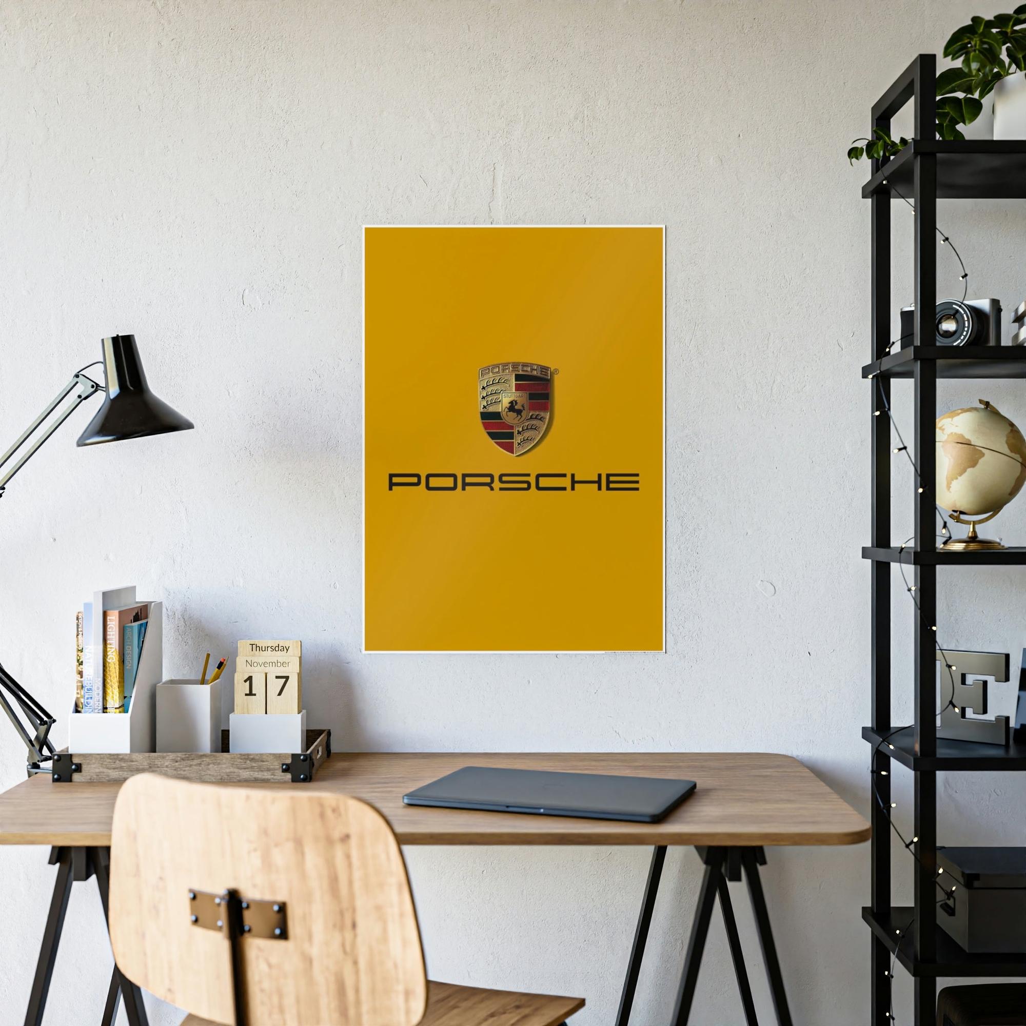 Porsche The Iconic Porsche Logo: A Symbol of Prestige and Quality on Canvas & Poster