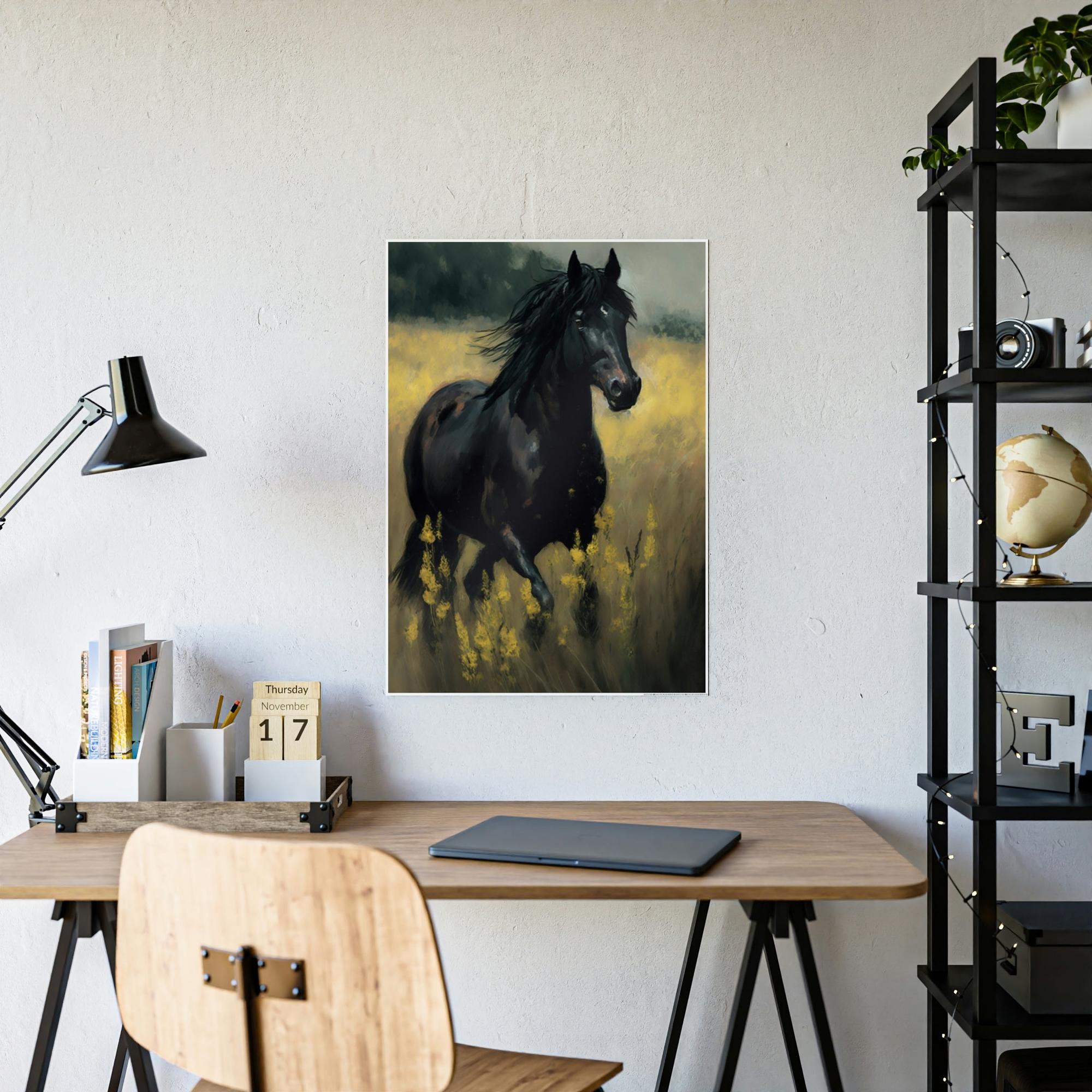 Horses Horse in Motion: A Canvas Equine Energy