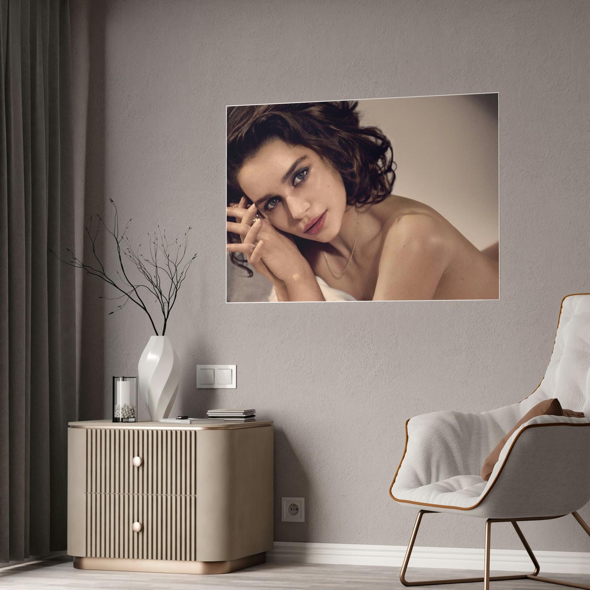 Celebrities Famous Faces: Art Prints of Celebritie on Natural Canvas