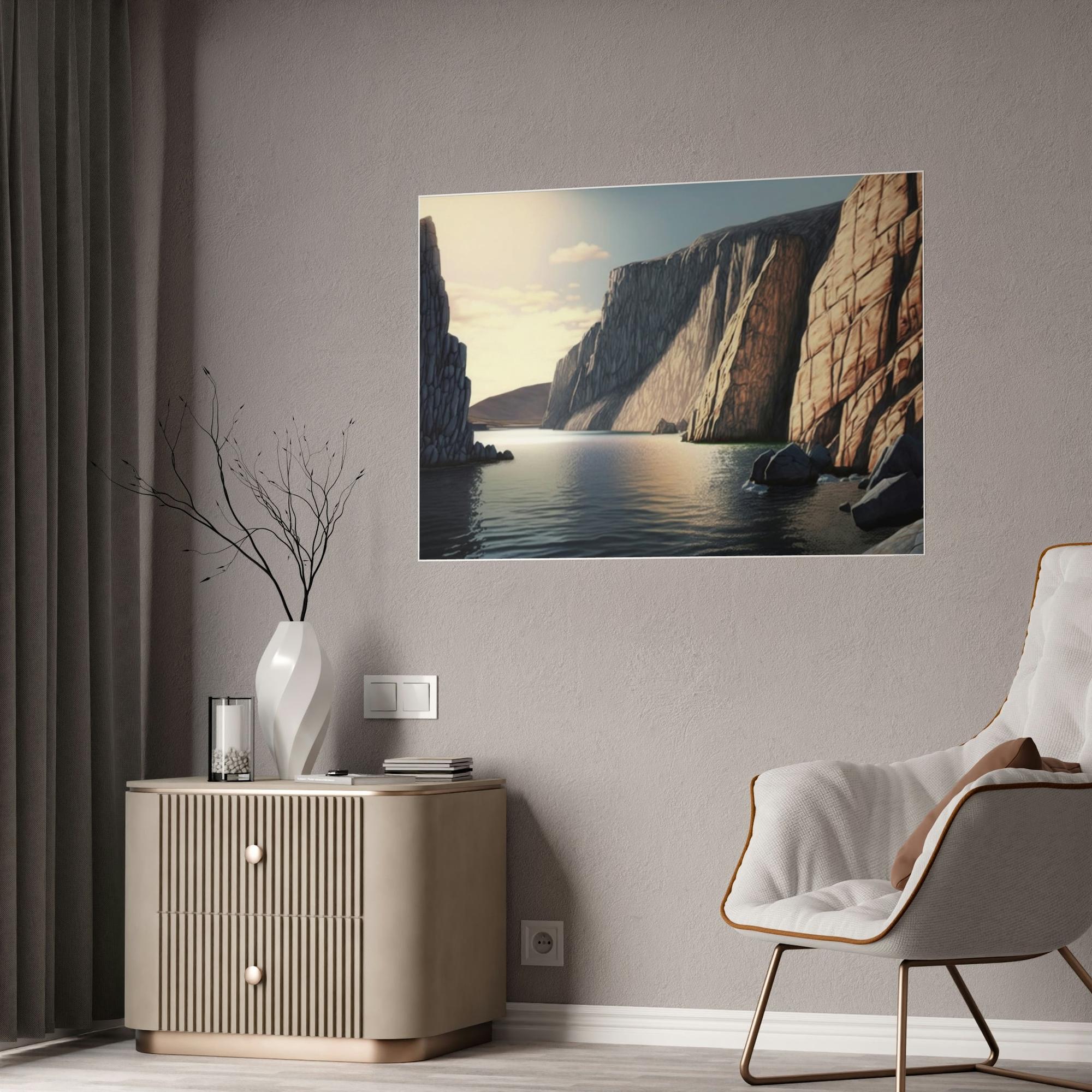 Cliffs Majestic Cliffs: Natural Canvas Wall Art with Scenic Beauty