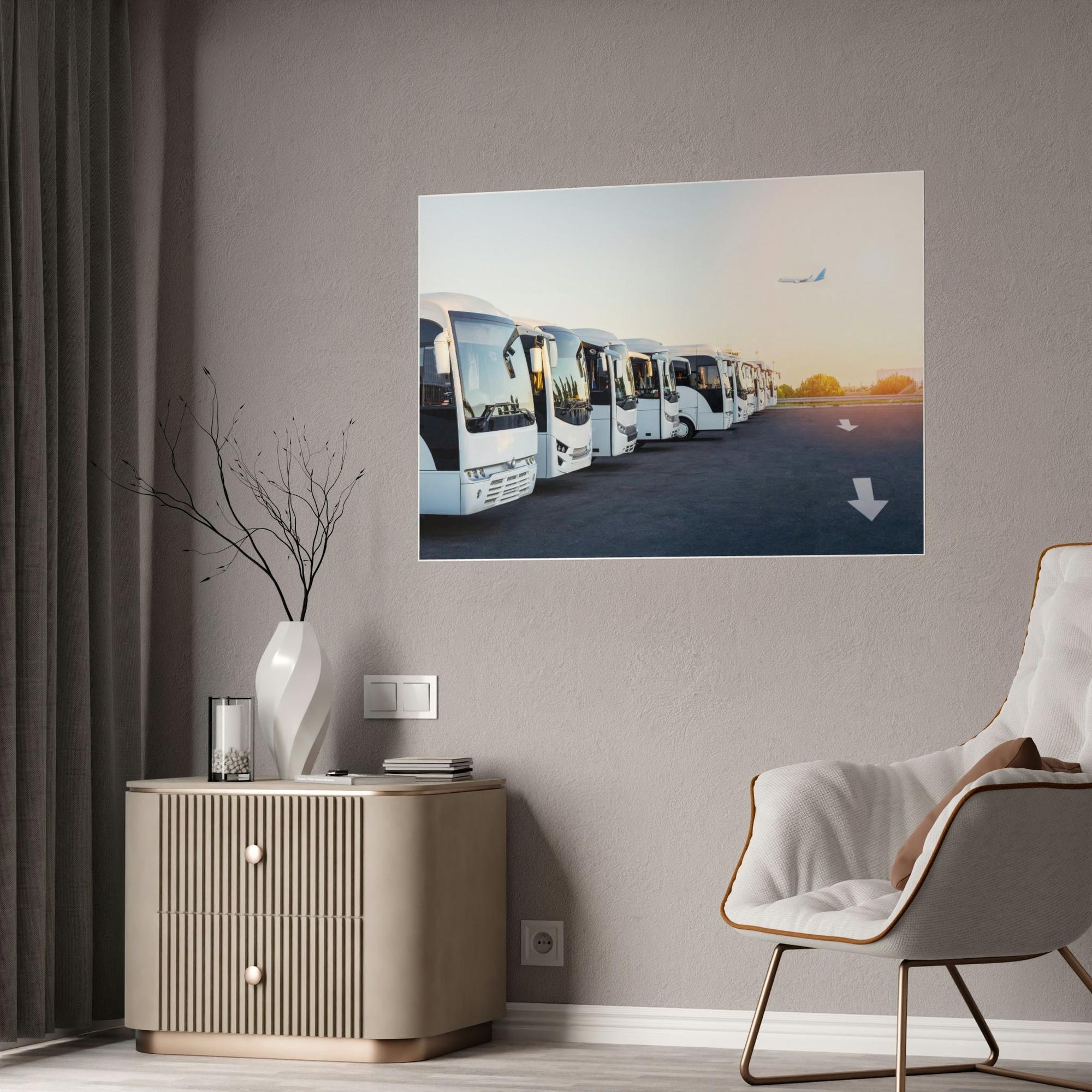 Bus Endless Adventure: Bus Framed Canvas for Travel Enthusiasts