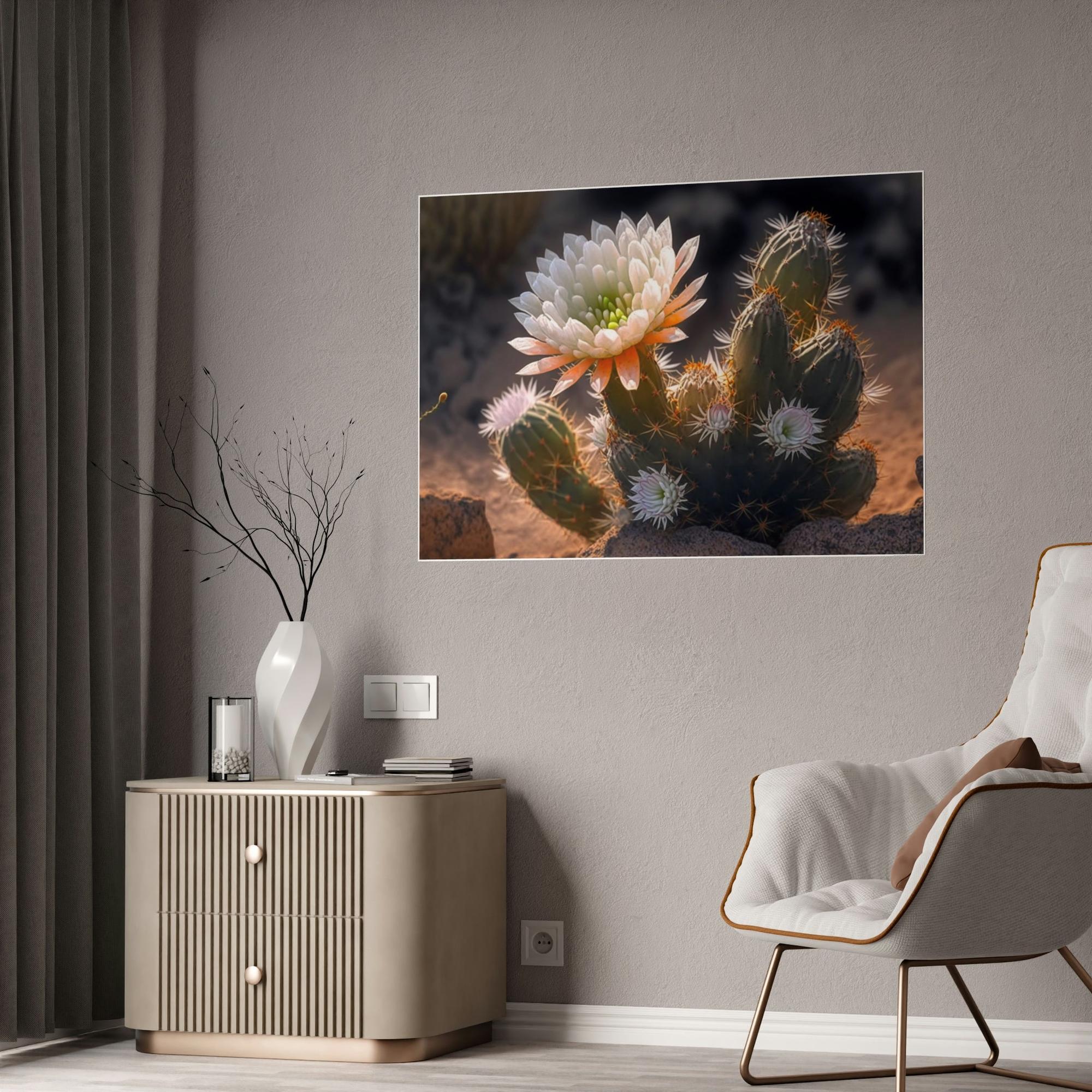 Cactus Cactus Wonderland: Canvas Print for a Whimsical and Playful Wall Decor
