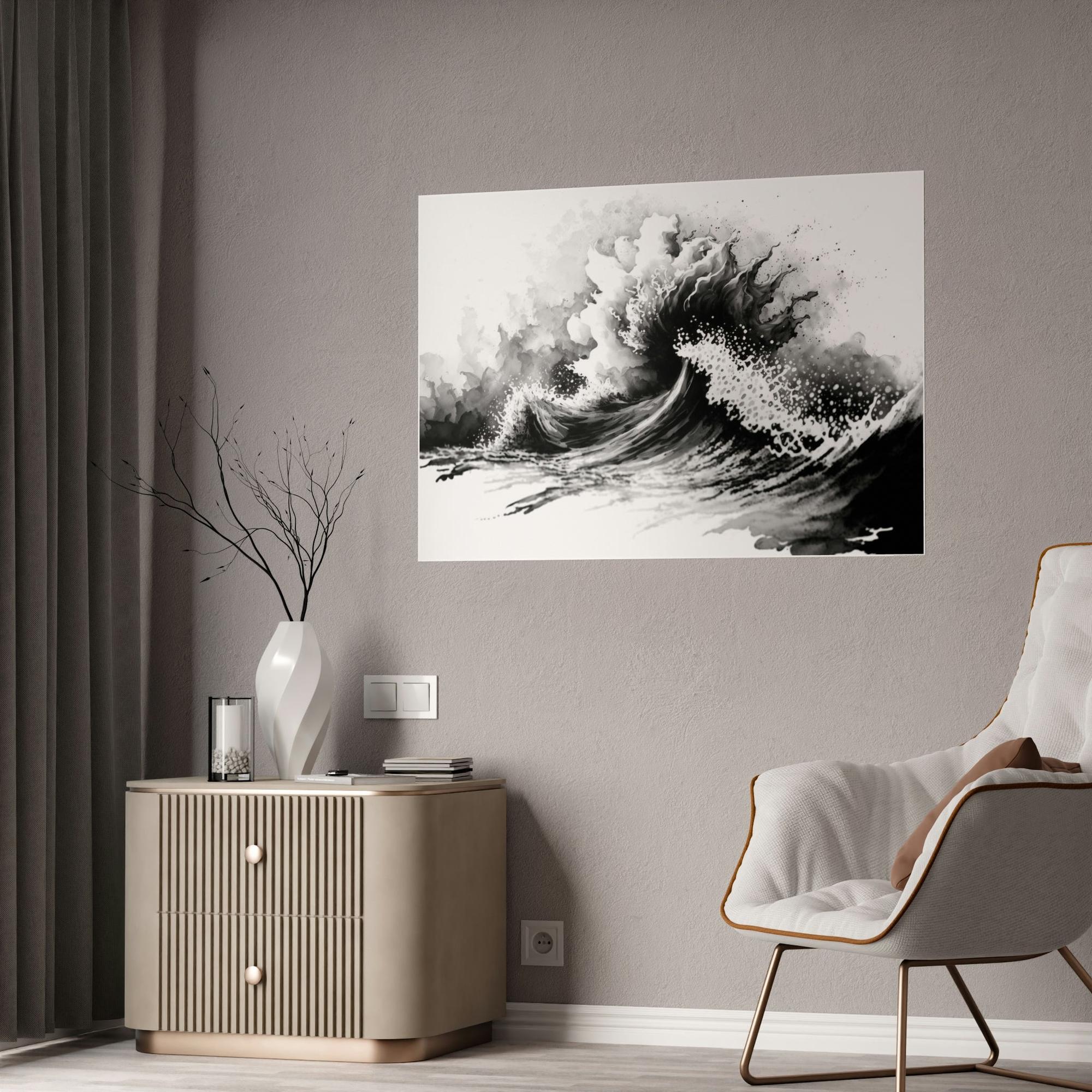 Black White The Beauty of Contrast: Black and White Art on Framed Canvas