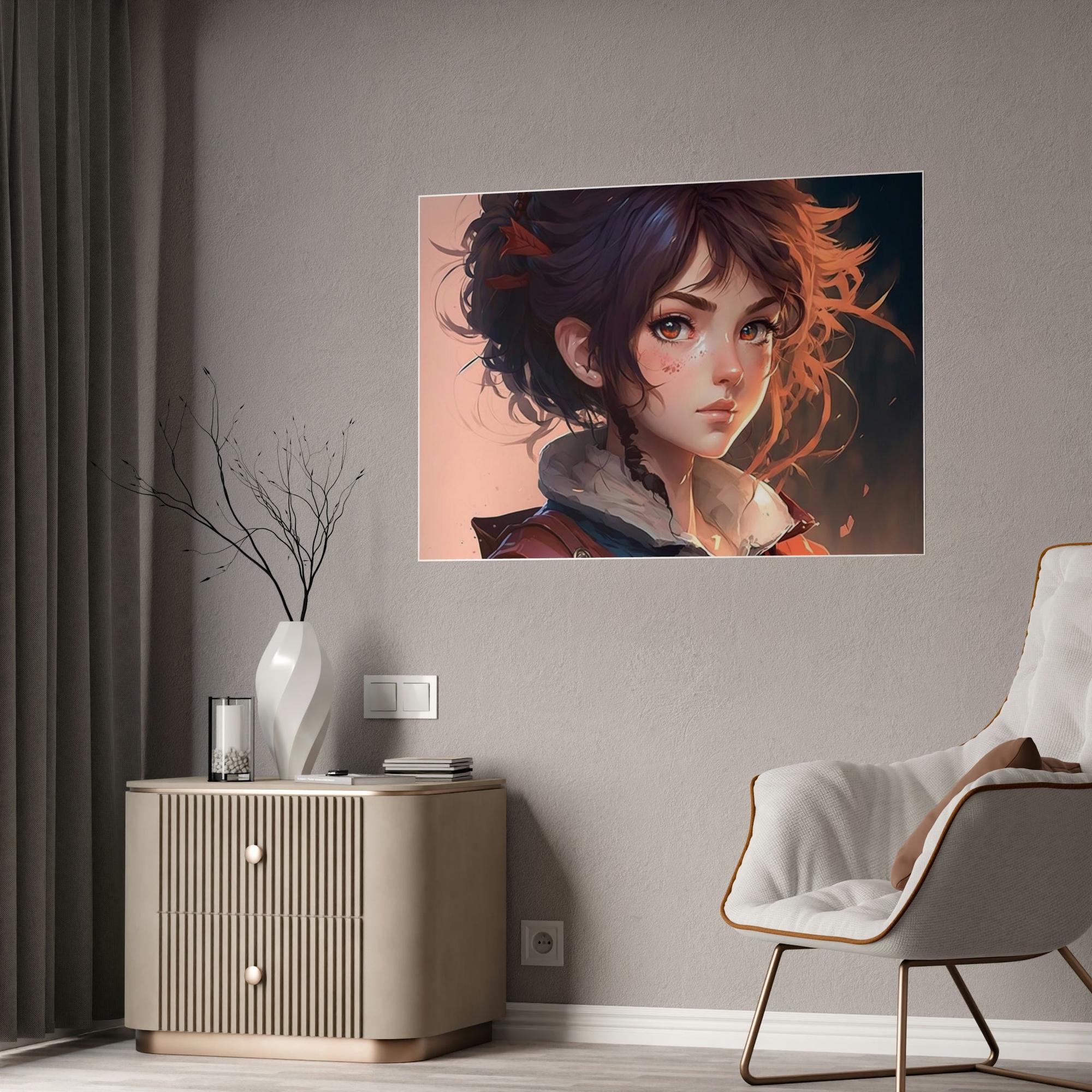 Anime The Art of Anime: Framed Poster of Your Favorite Anime Characters