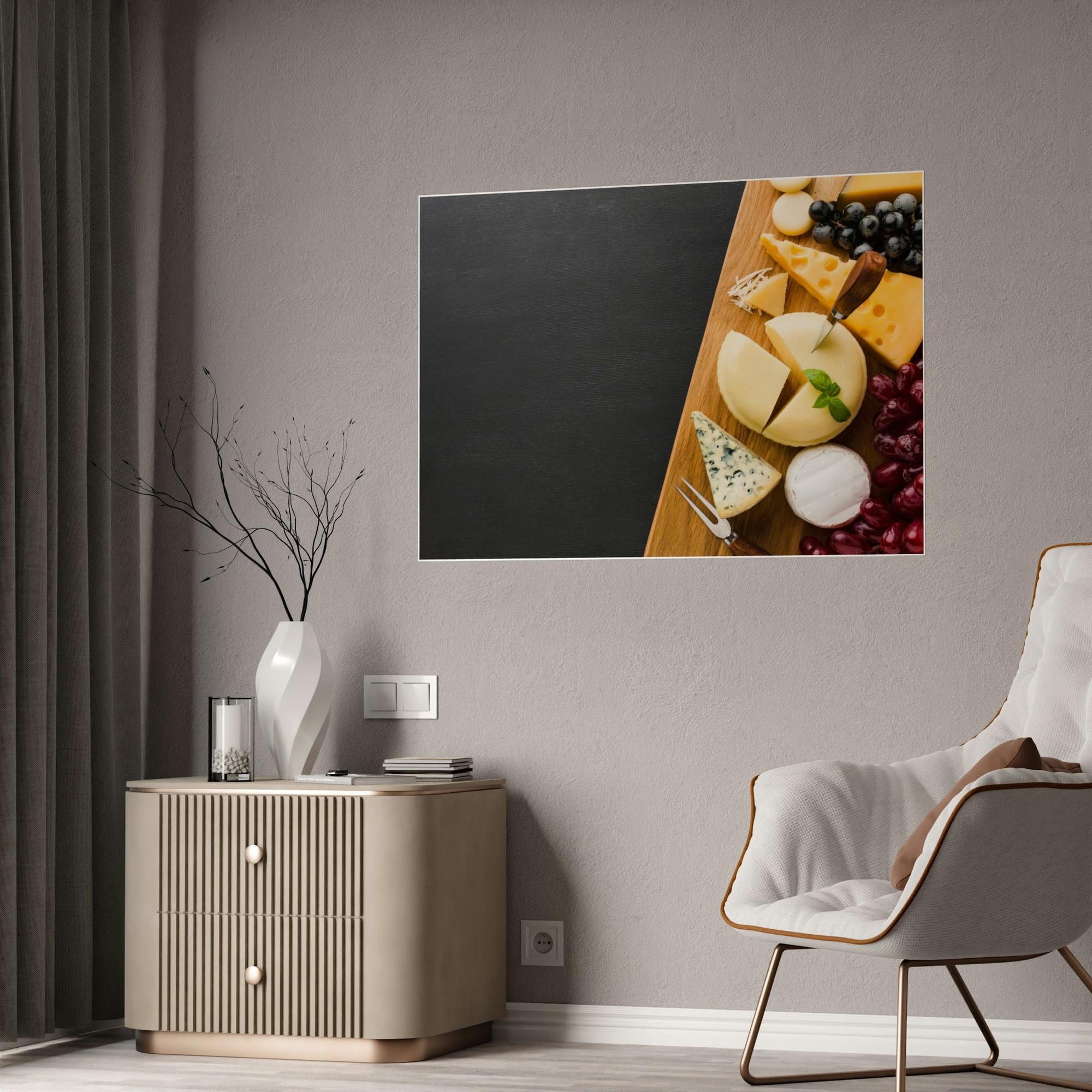 Cheese The Art of Cheese: Natural Canvas Prints of Gourmet Cheese Wheels