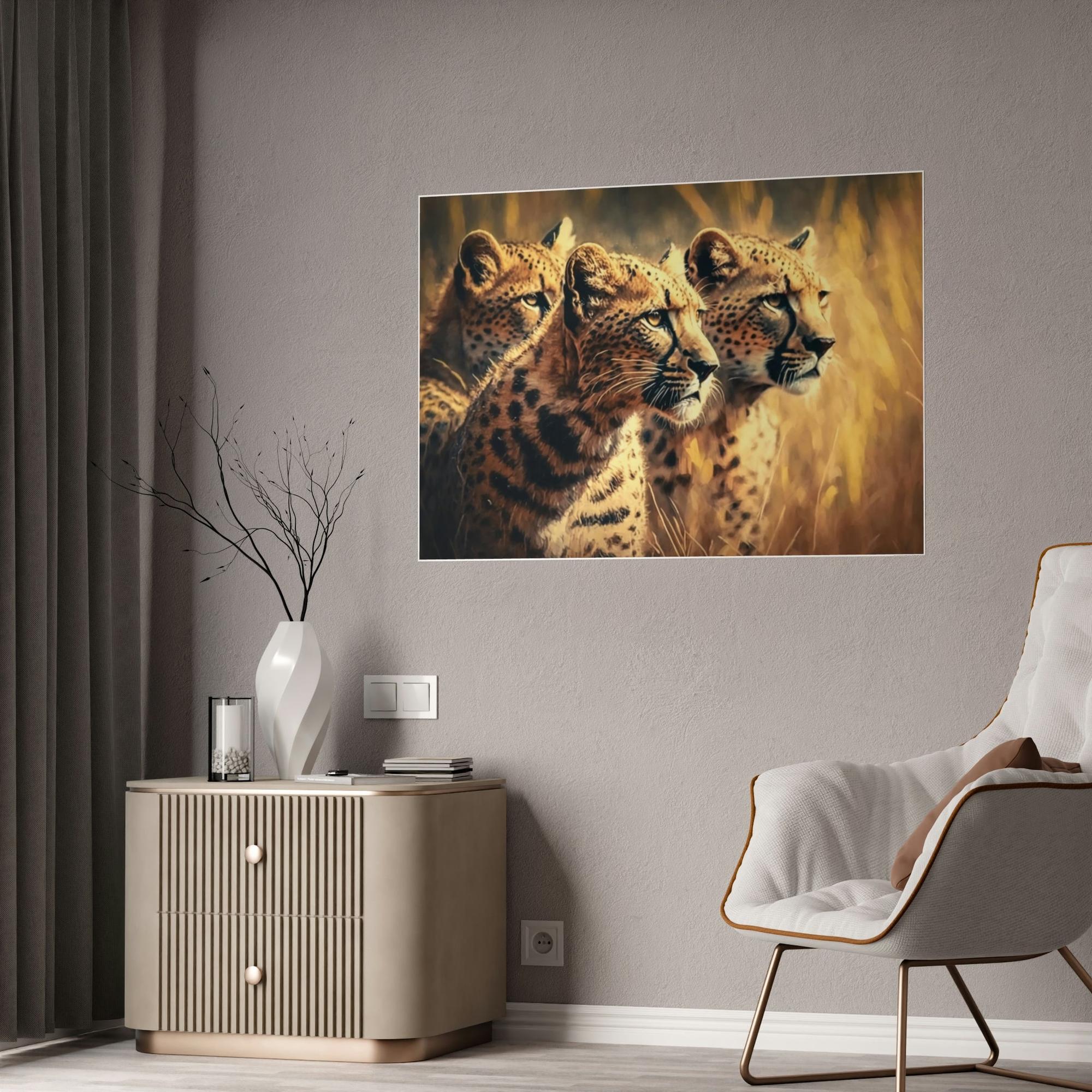 Cheetahs Safari Dreams: Majestic Cheetahs on Natural Canvas