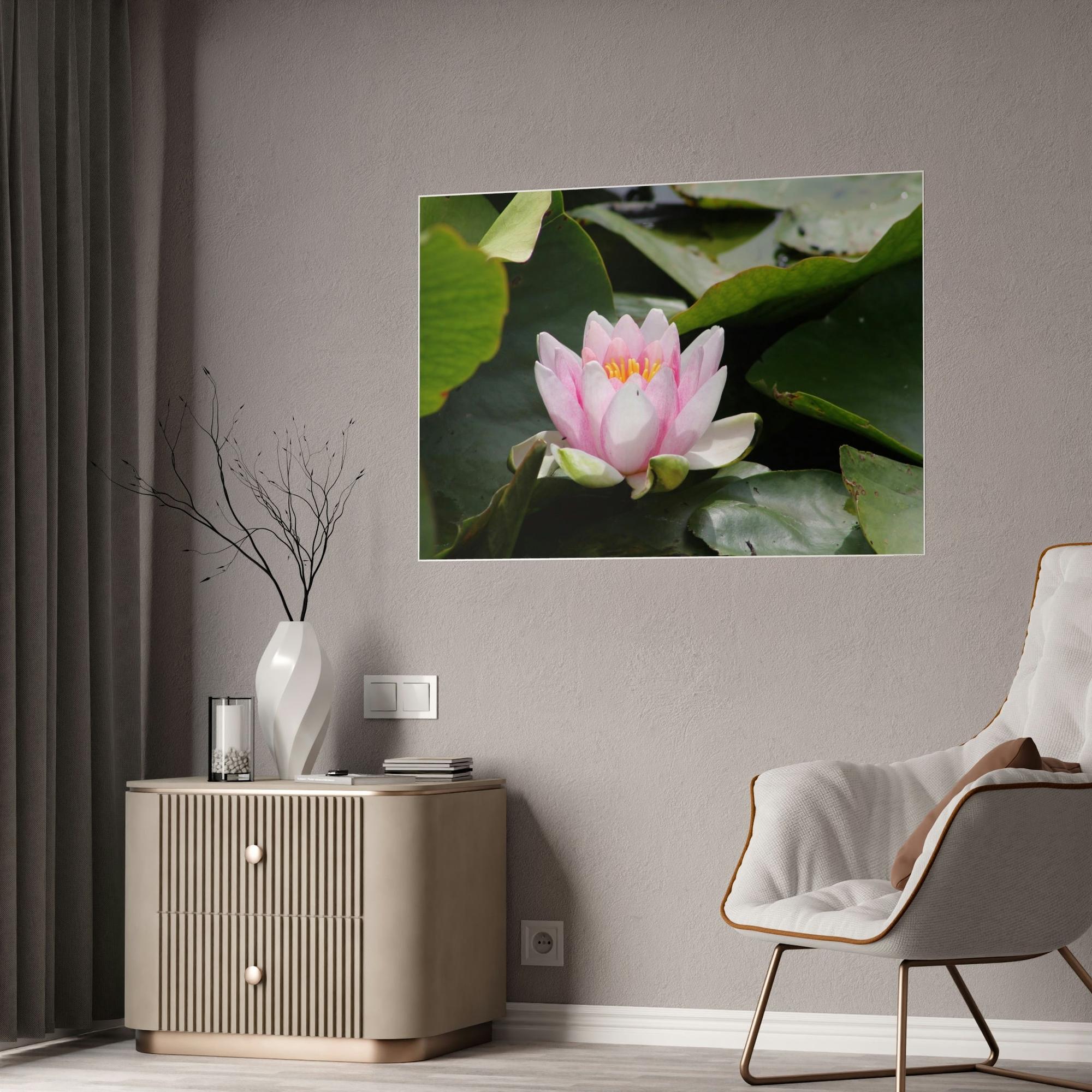 Lotuses Serenity in Lotuses: Natural Canvas & Poster Wall Art