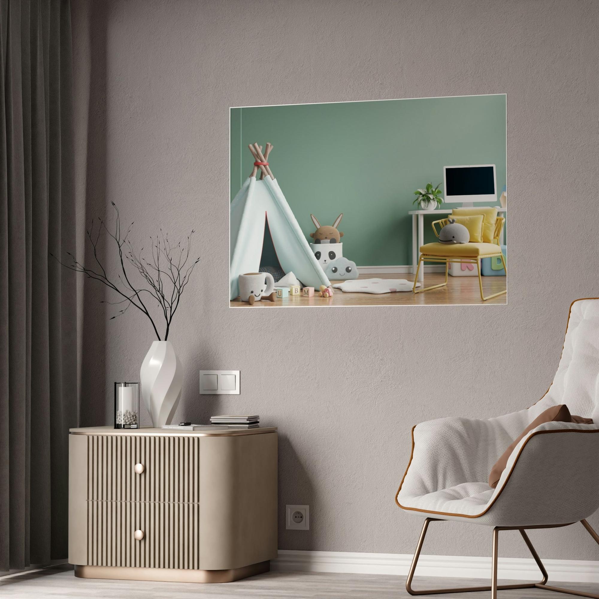 Boys Room Boys Room Art on a Natural Canvas with a Construction Zone Theme: Perfect for Little Builders