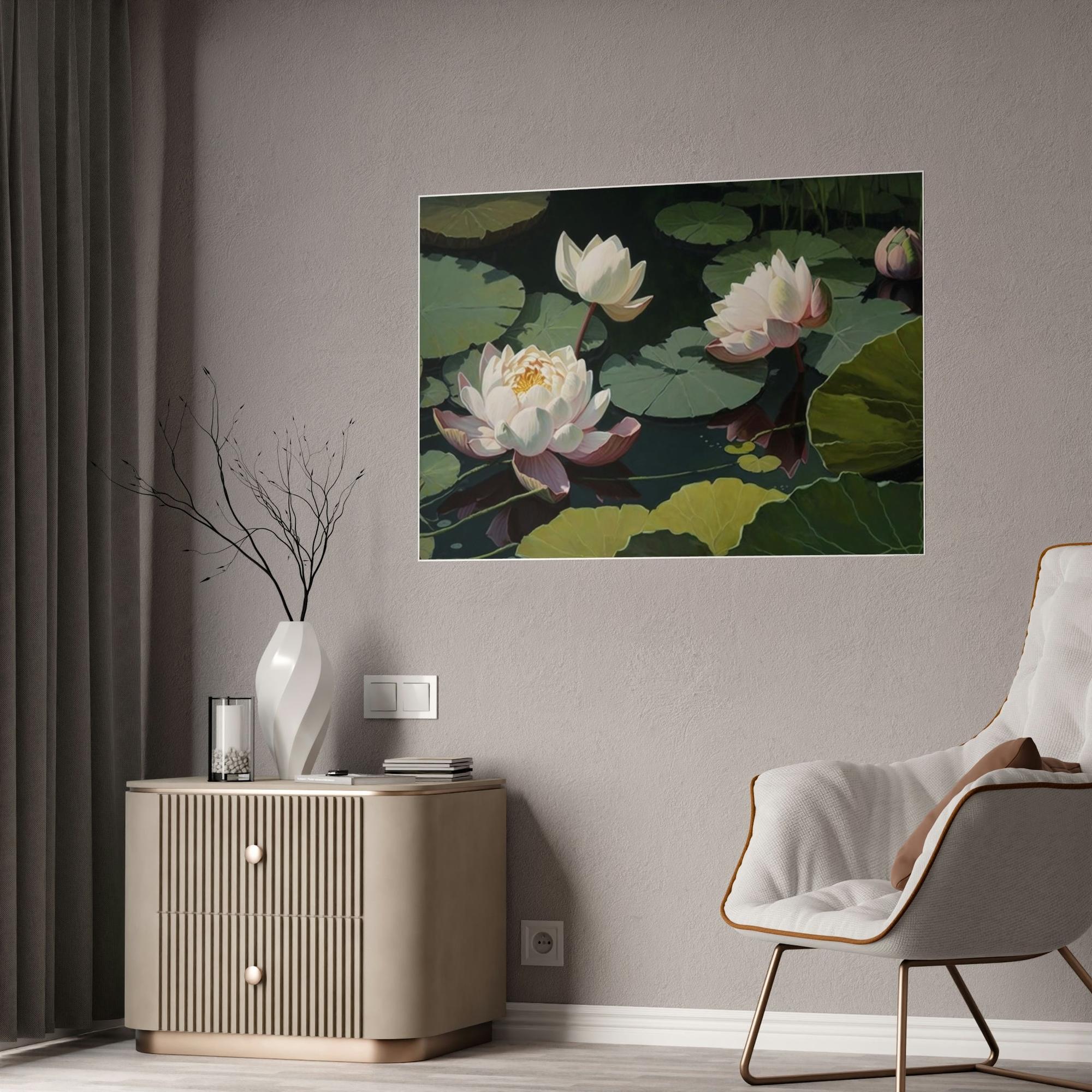 Lotuses Lotus Bloom: Stunning Wall Art and Framed Poster
