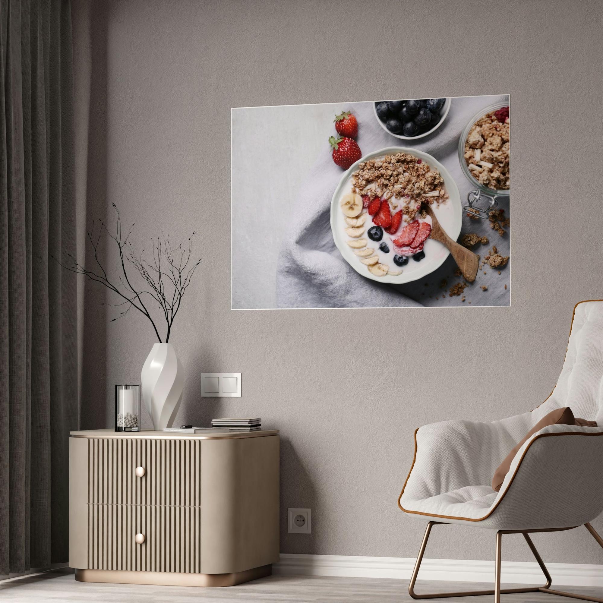 Breakfast Delicious Morning: Canvas Print of a Sumptuous Breakfast Spread