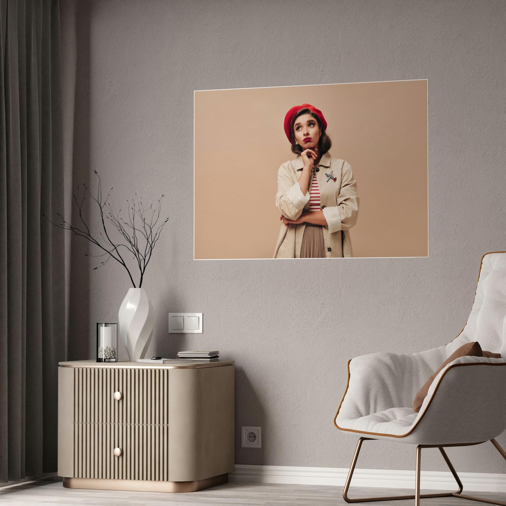 French French Elegance: Framed Canvas & Poster of Parisian Chic