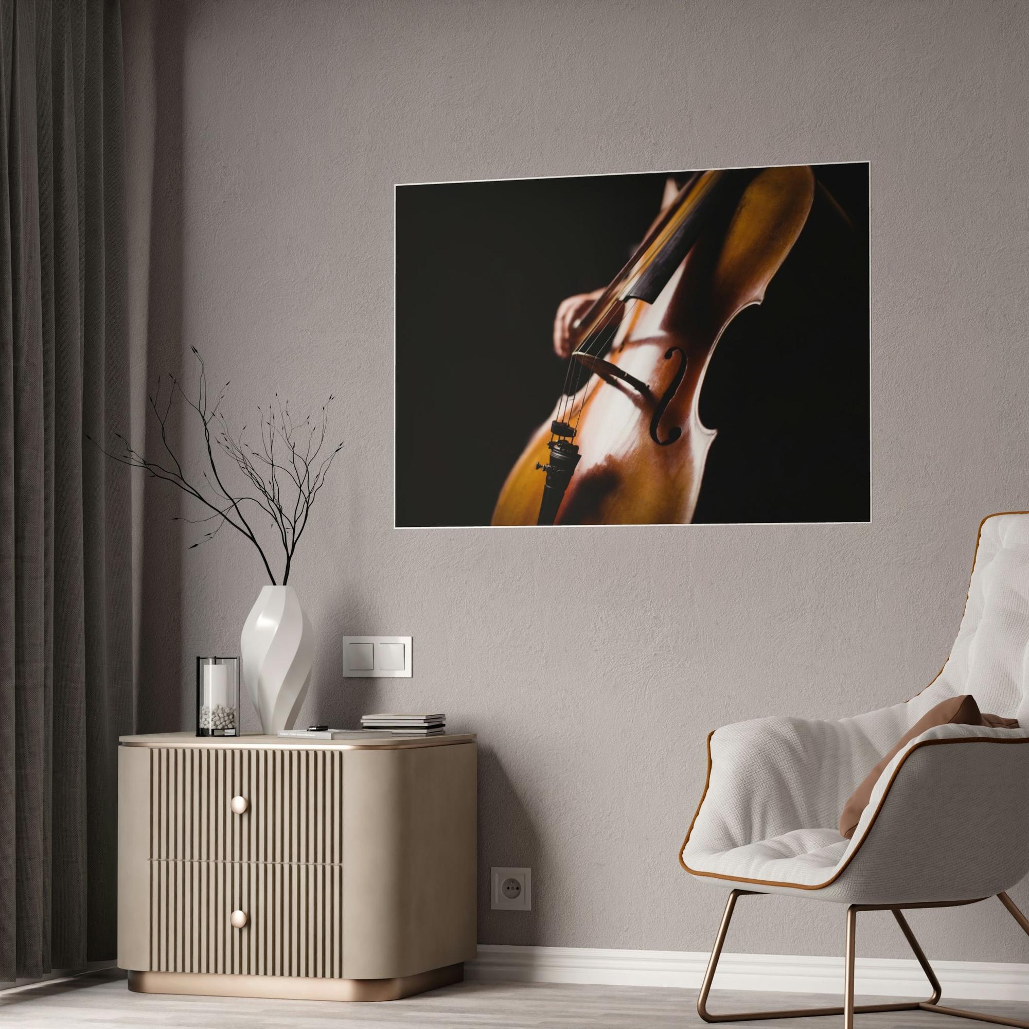 Cello Captivating Cello: Stunning Wall Art for Music Lovers