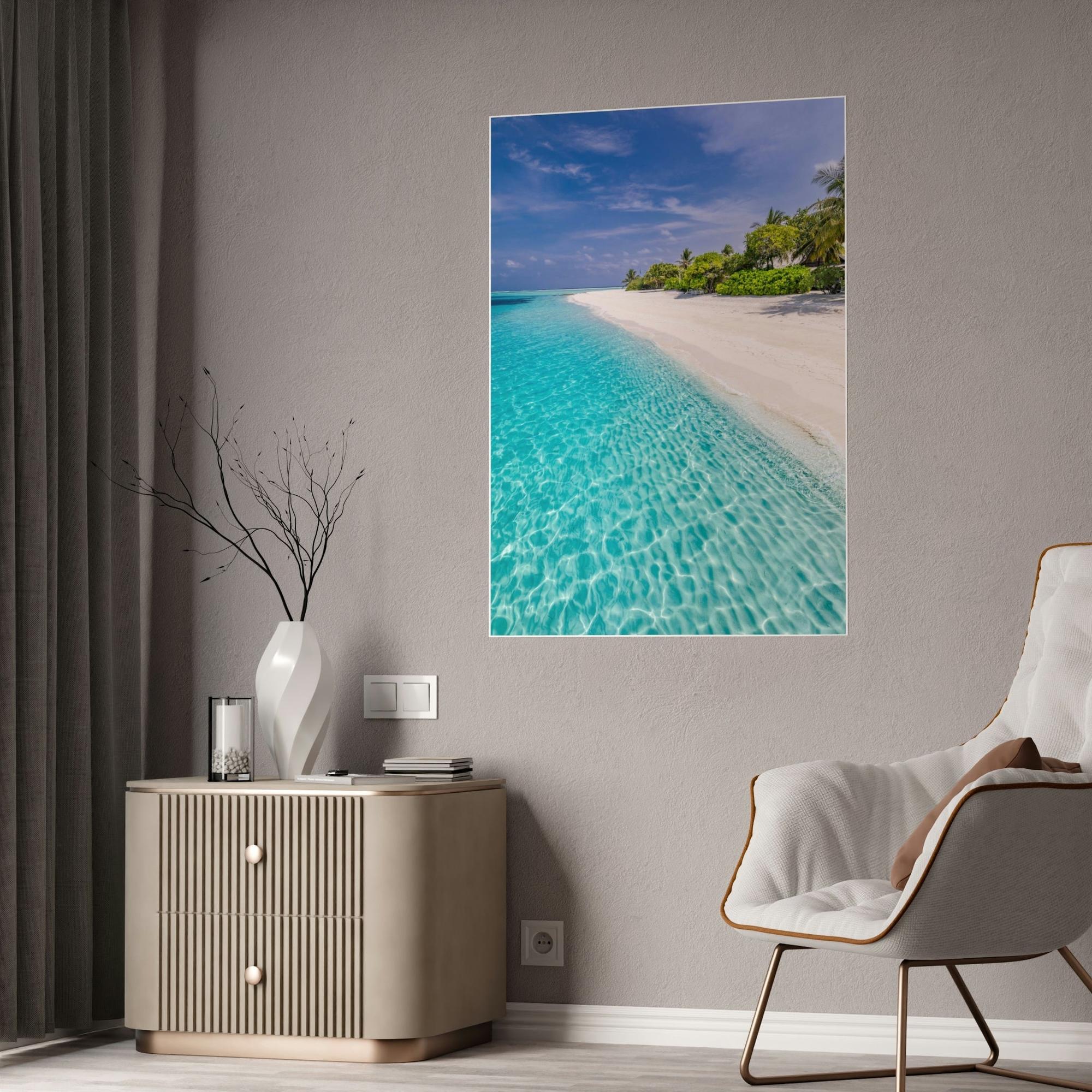 Caribbean Beach Island Dreams: Caribbean Beach Print on Canvas and Art Prints for Your Home