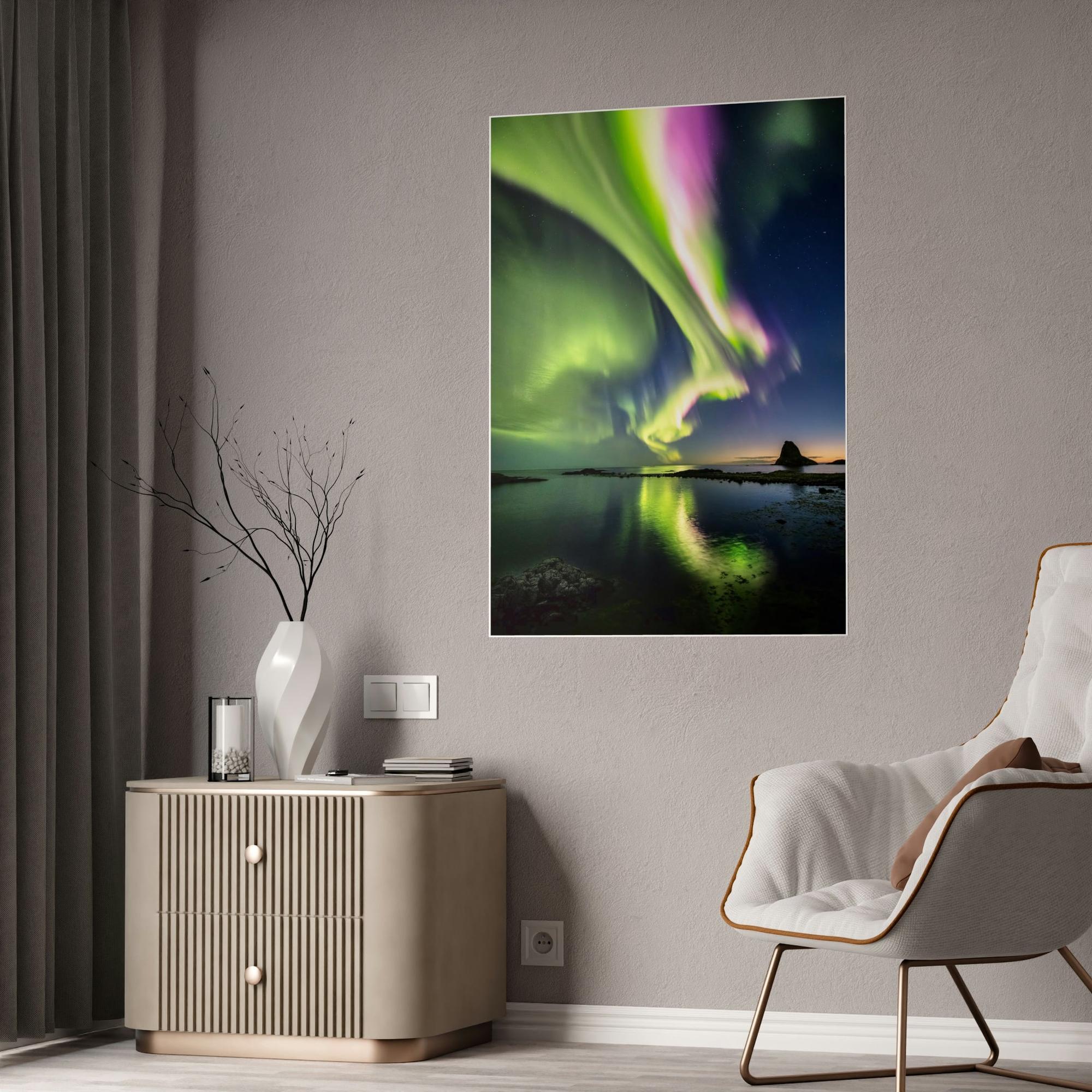 Aurora Borealis Aurora Borealis Dreams: Stunning Framed Canvas Print for Your Home