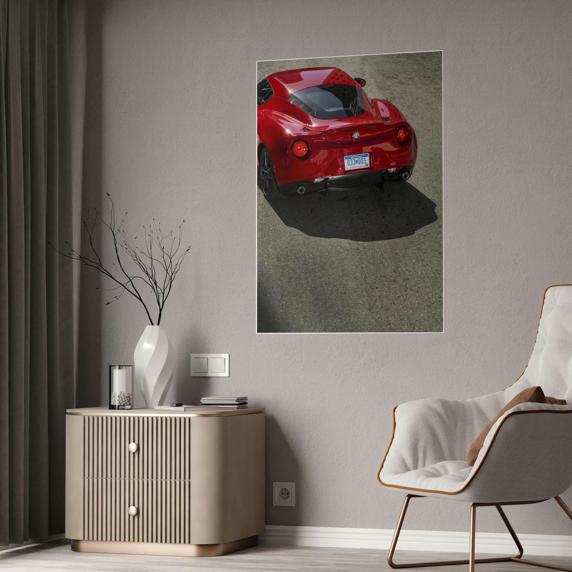 Alfa Romeo Speed and Grace: A Wall Art Print of an Alfa Romeo in Motion