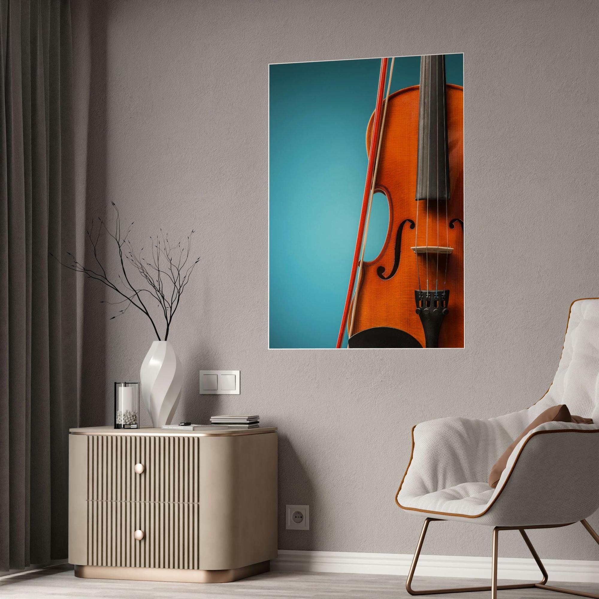 Cello Harmonious Hues: Cello Wall Art on Canvas