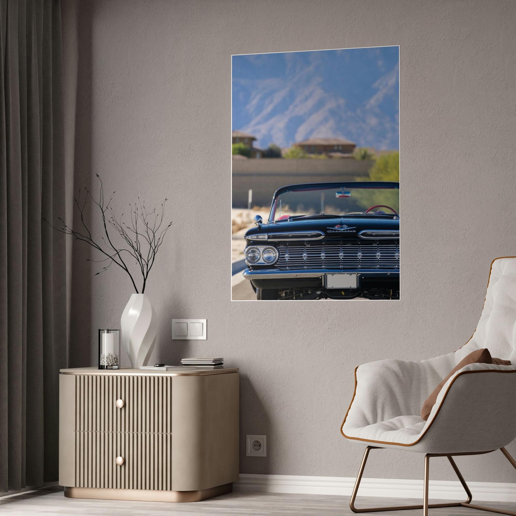 Chevrolet Vintage Chevrolet: Print on Canvas for Retro Decor