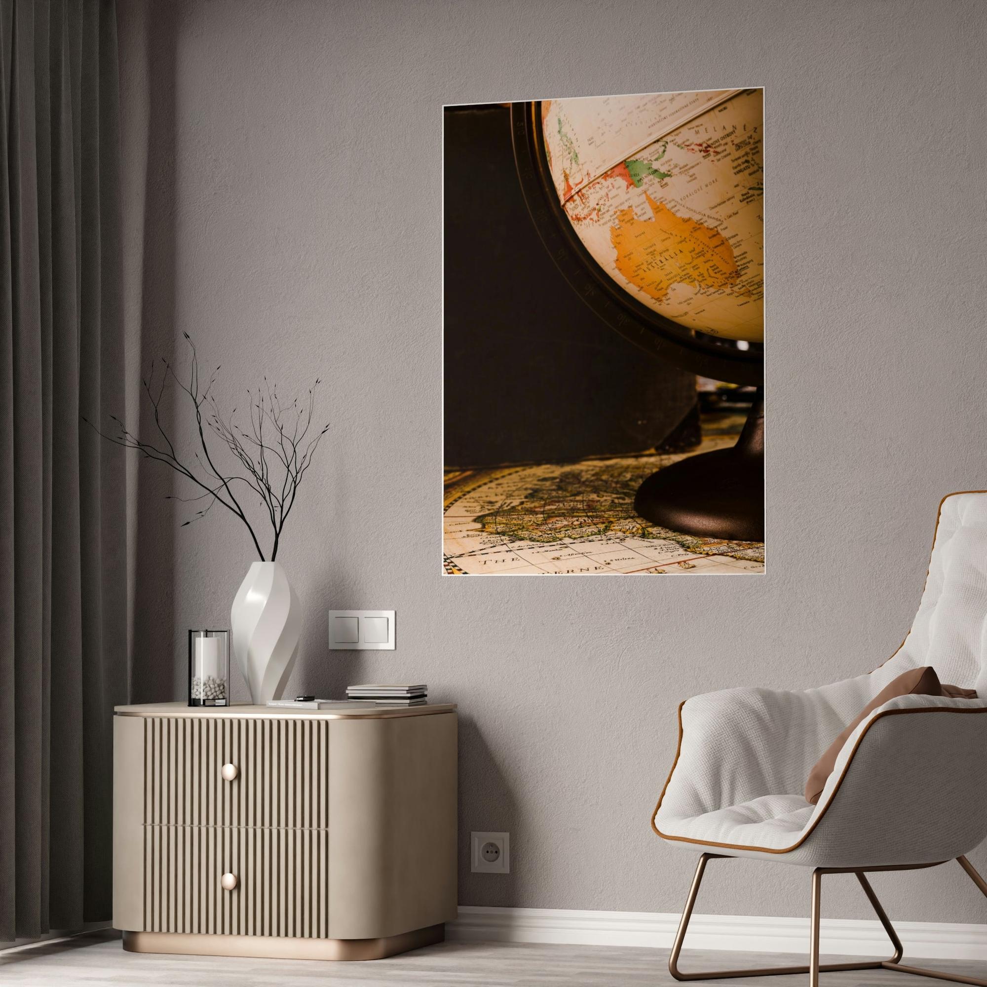 Maps Mapping the Globe: An Artistic Spin on a Classic World Map Globe