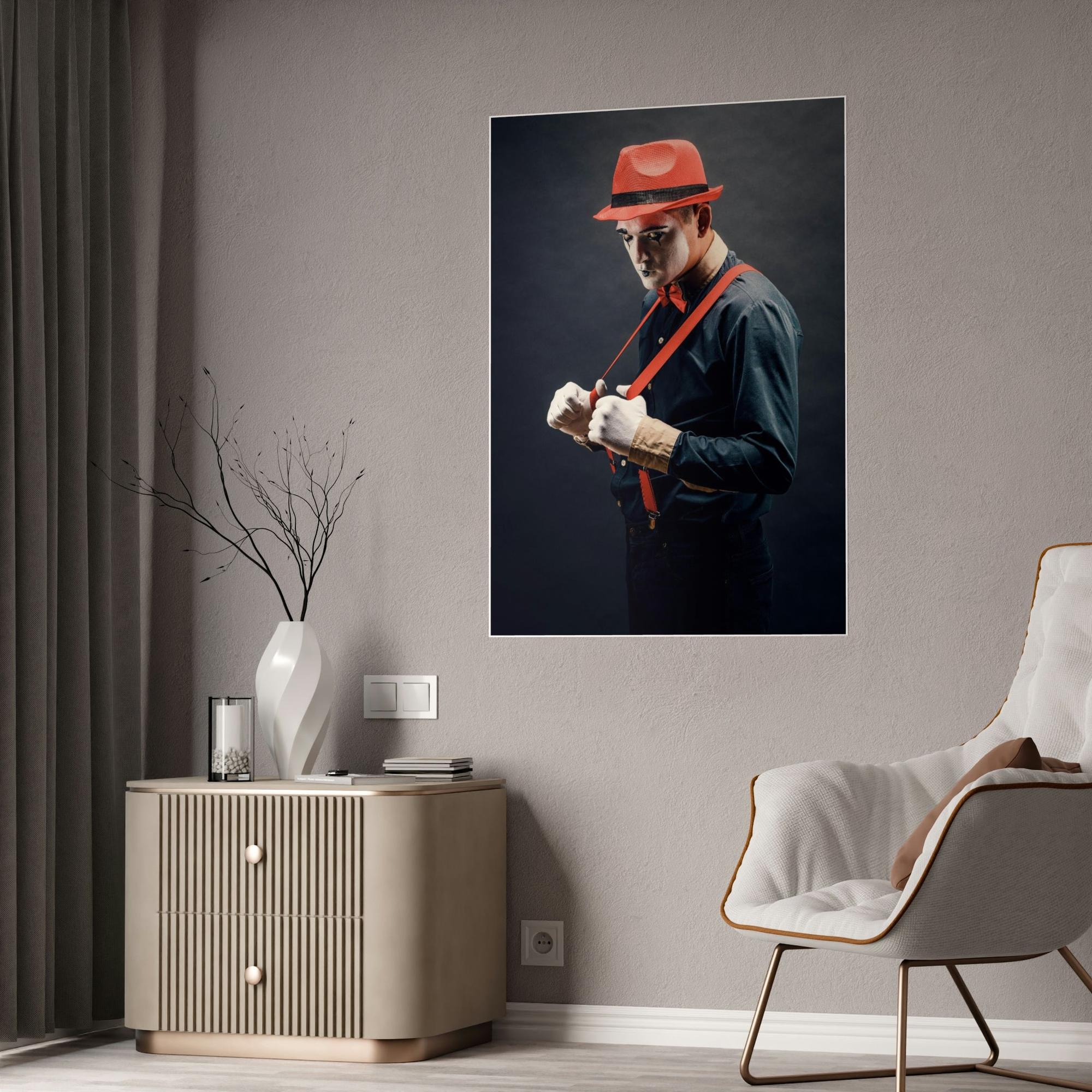 Comedians The Comedian's Art: Captivating Print on Framed Canvas for Your Home