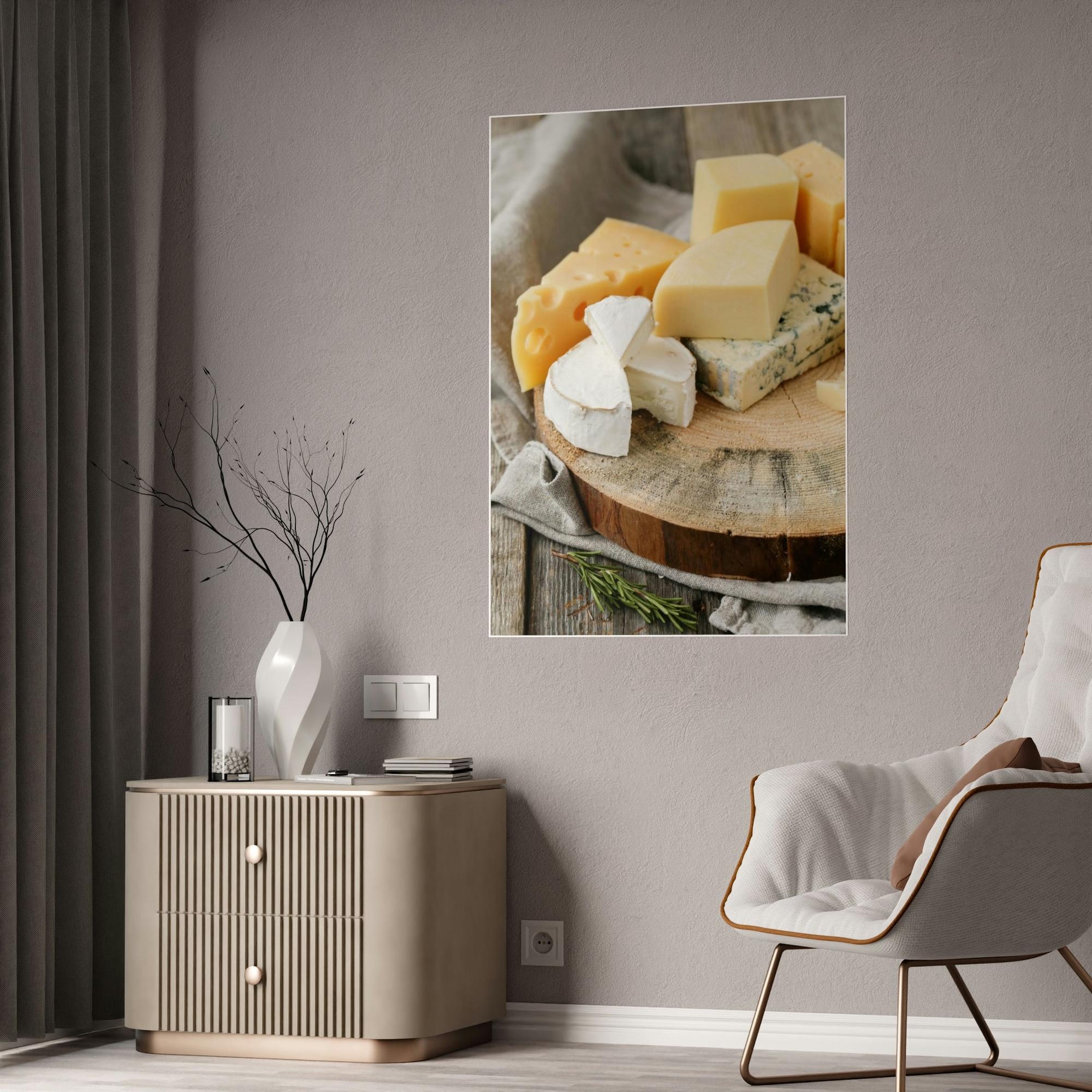 Cheese The Beauty of Cheese: Premium Canvas Prints of Artfully Arranged Cheese Plates