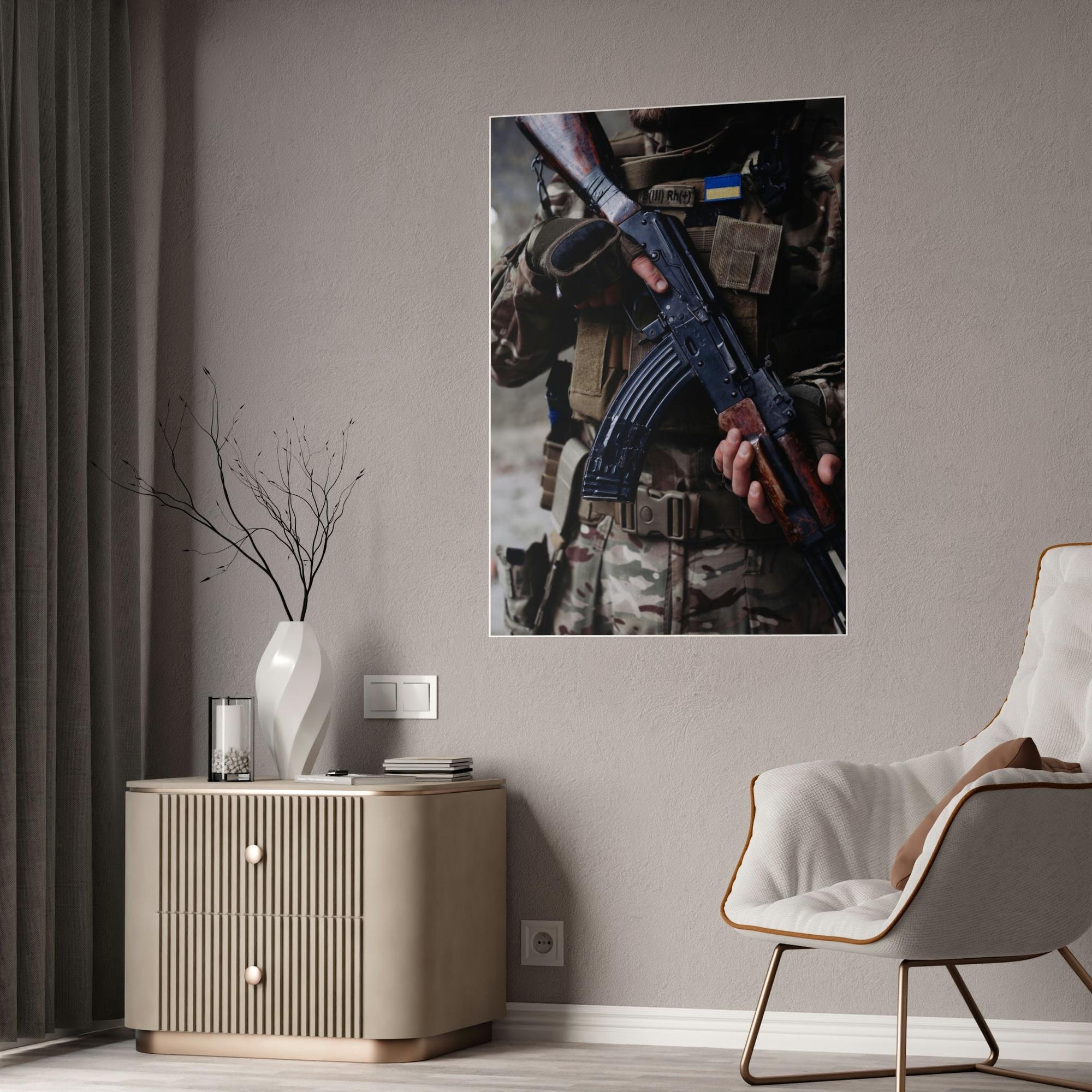 Army Armed and Dangerous: High-Quality Poster of Modern Army Weapons