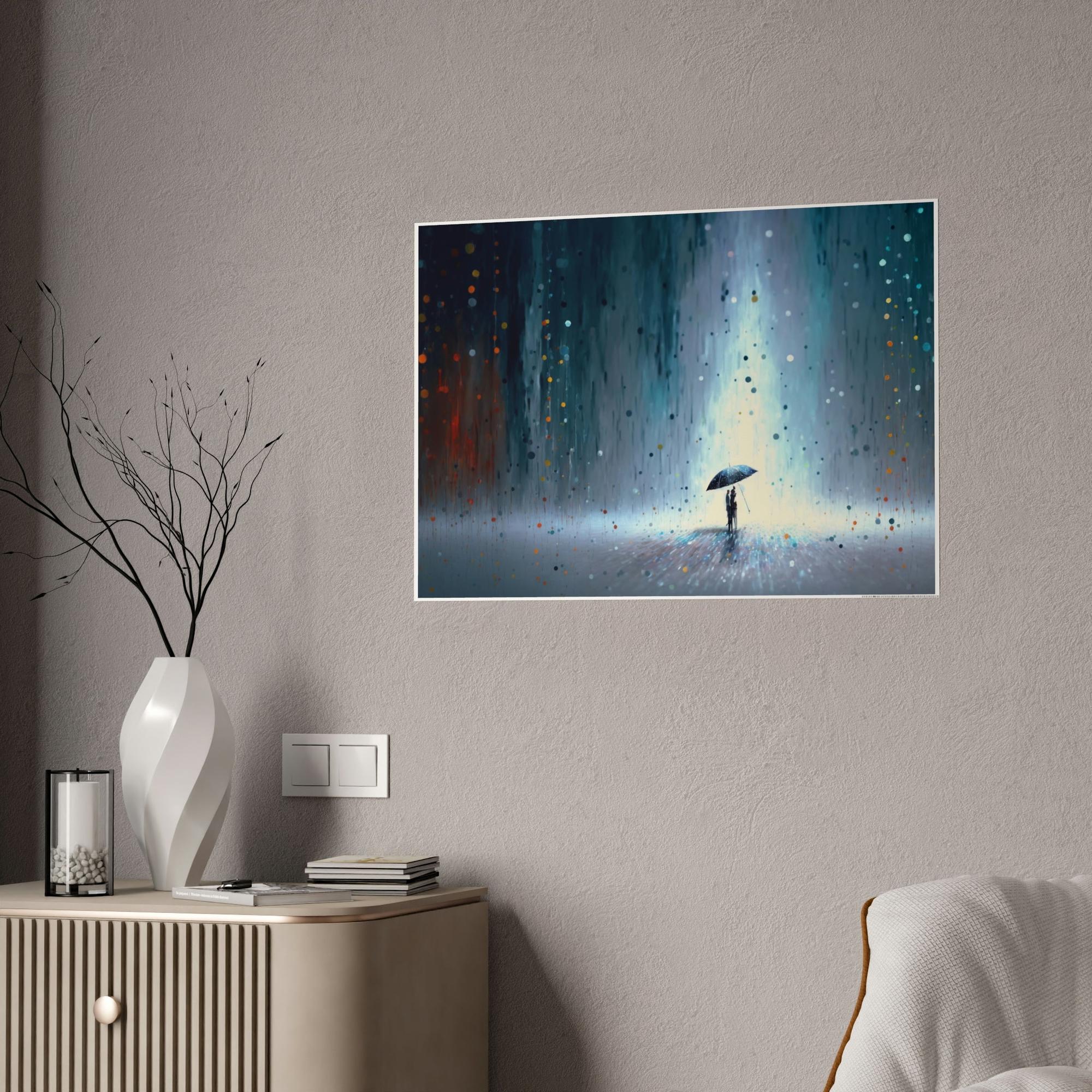 Abstract Landscape Whimsical Dreamscape: A Natural Canvas Wall Art of an Imaginary Landscape