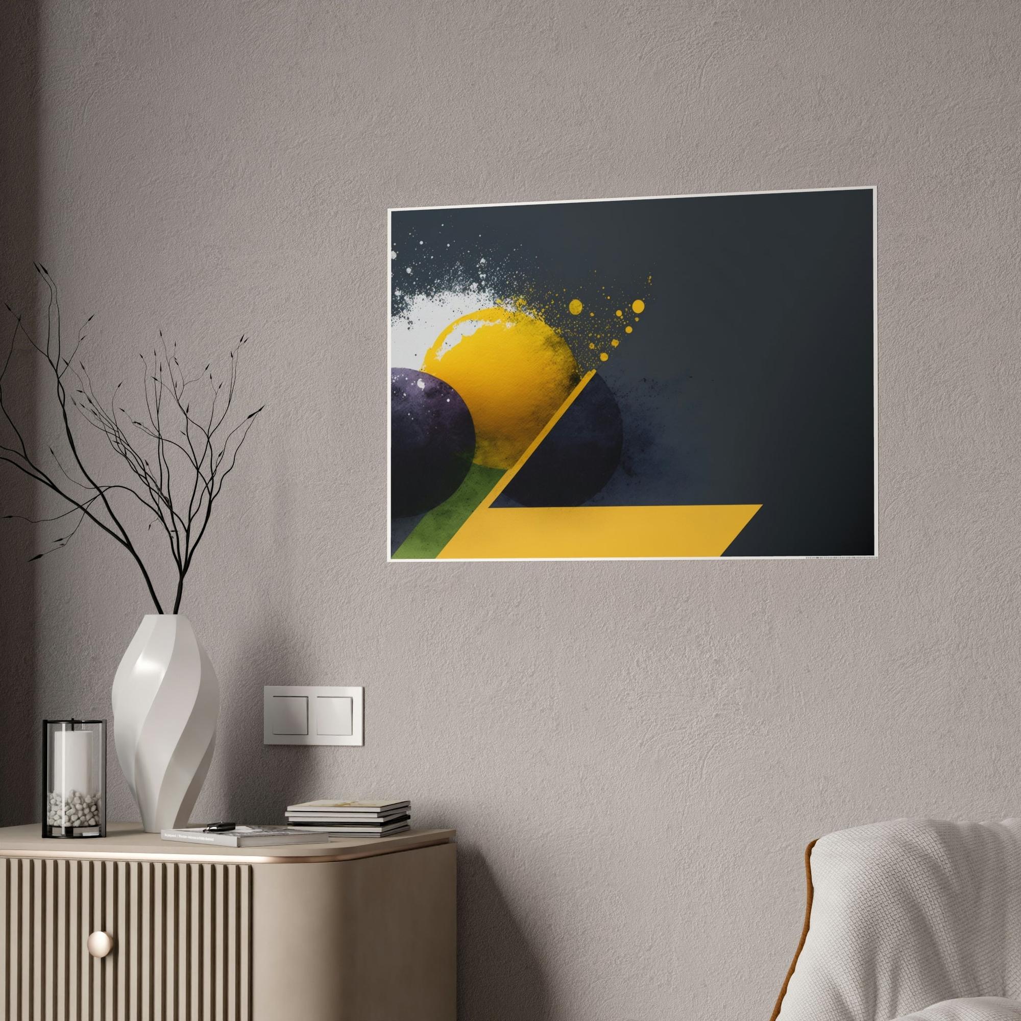 Abstract Minimalist Minimalist Harmony: A Print on Canvas & Poster of an Abstract Composition