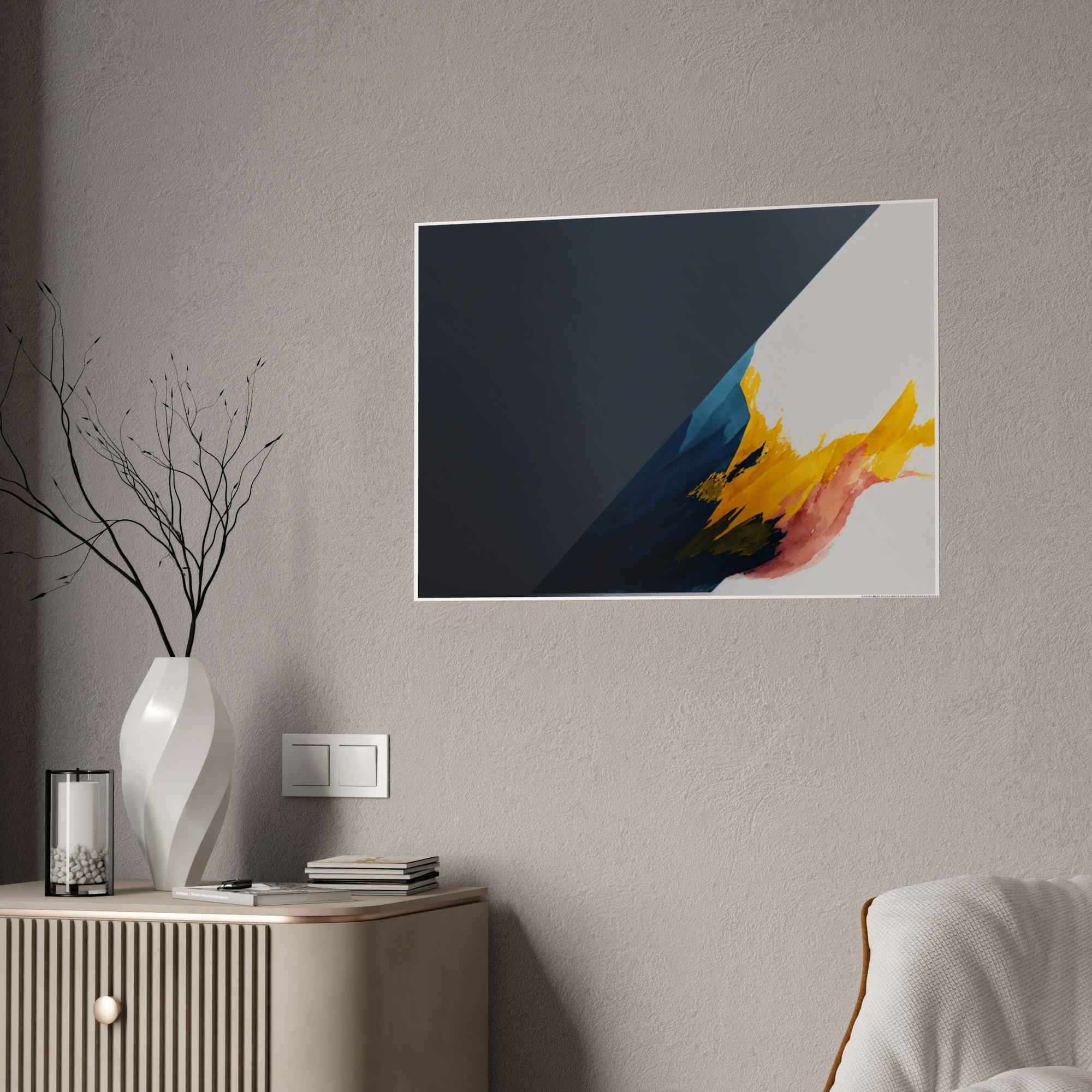 Abstract Minimalist Abstract Space: A Canvas & Poster Print of a Contemporary Minimalist Artwork
