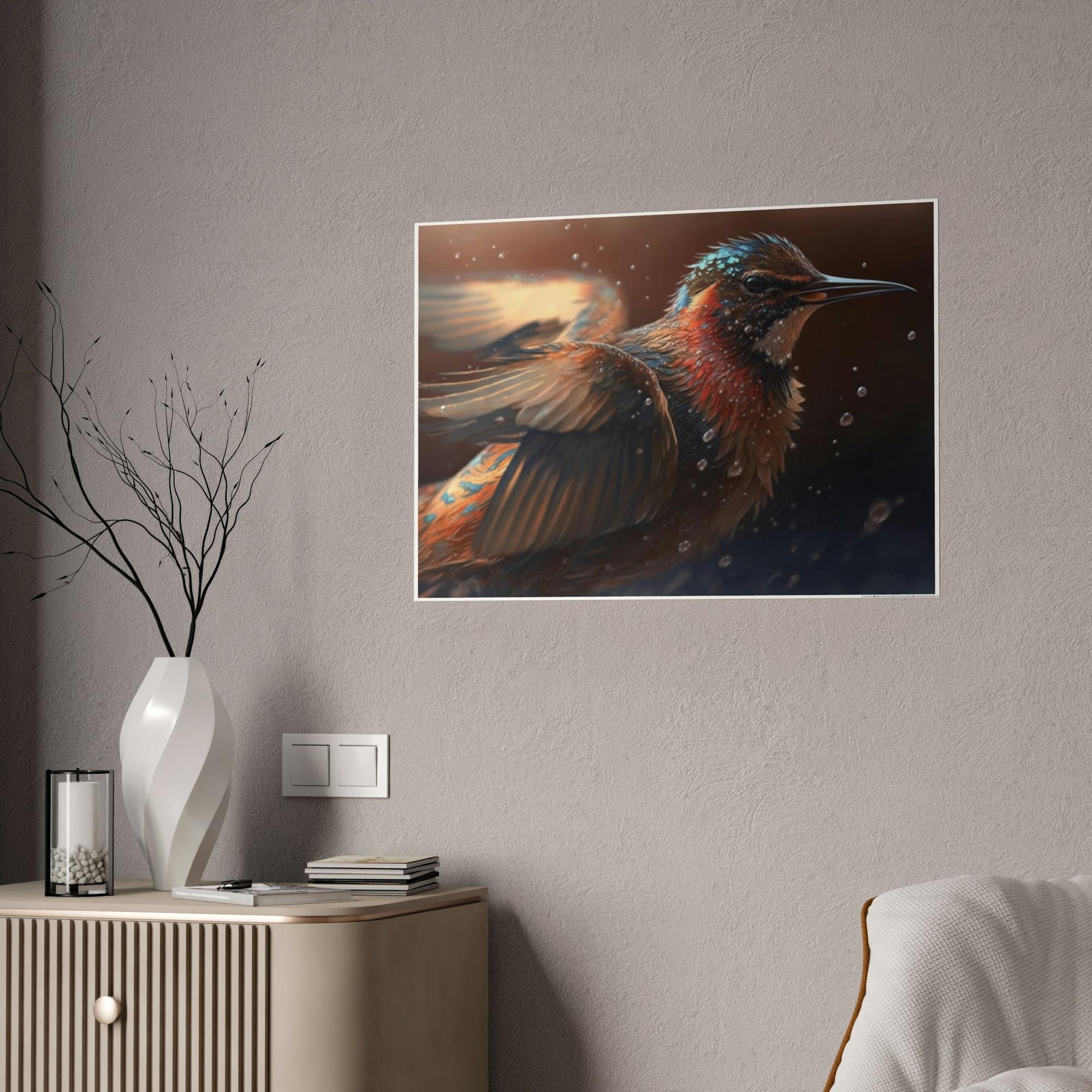 Birds The Flight of Fantasy: A Framed Canvas & Poster Print of Birds