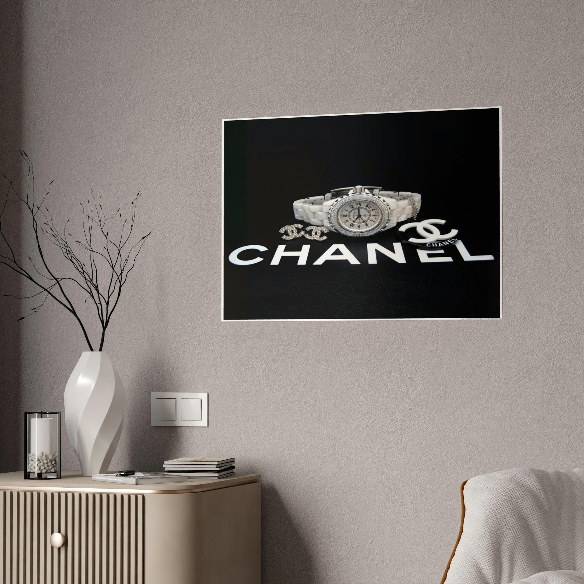Chanel Classy and Chic: Chanel-Inspired Wall Art on Natural Canvas