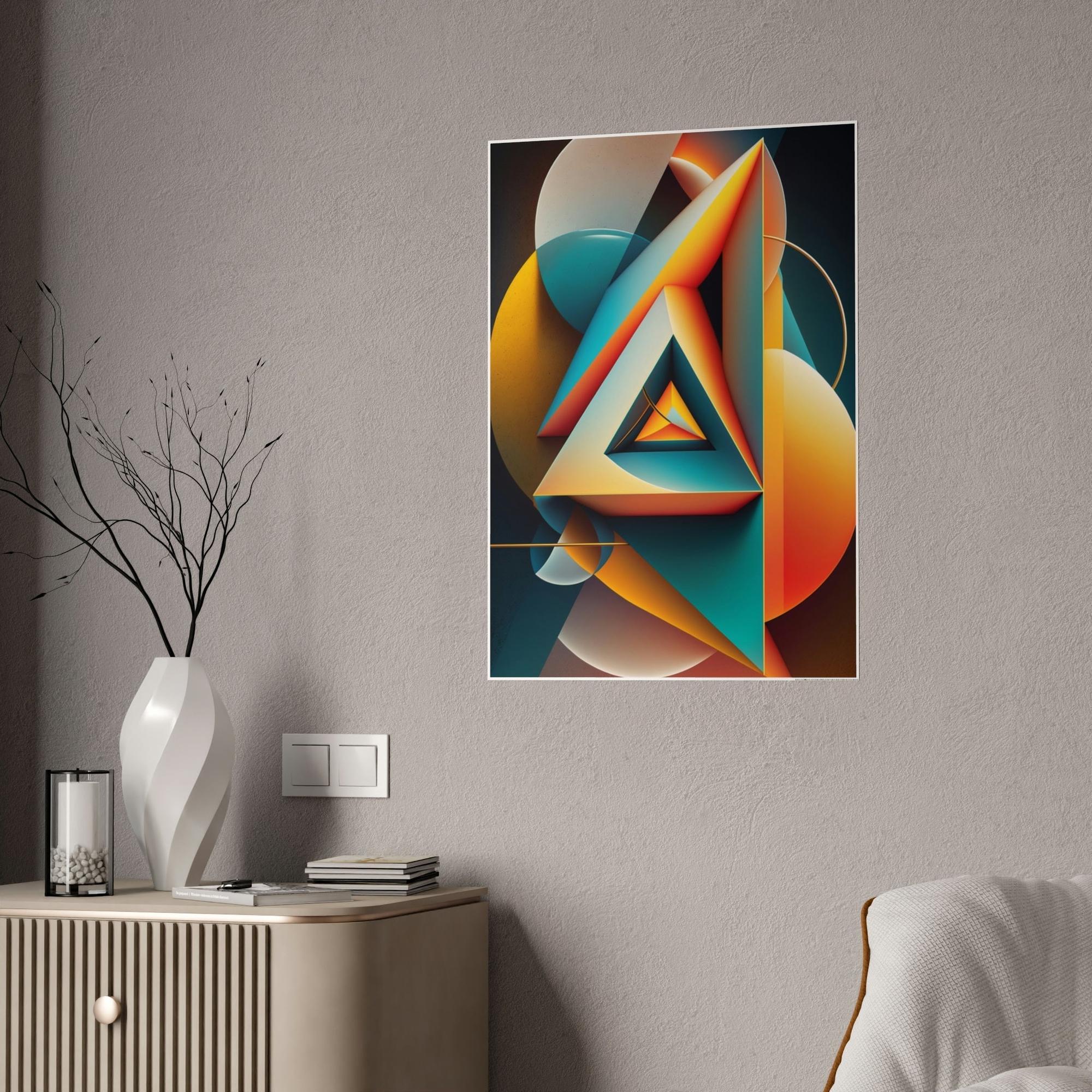 Geometric Bold Geometric Print: Canvas Art That Commands Attention