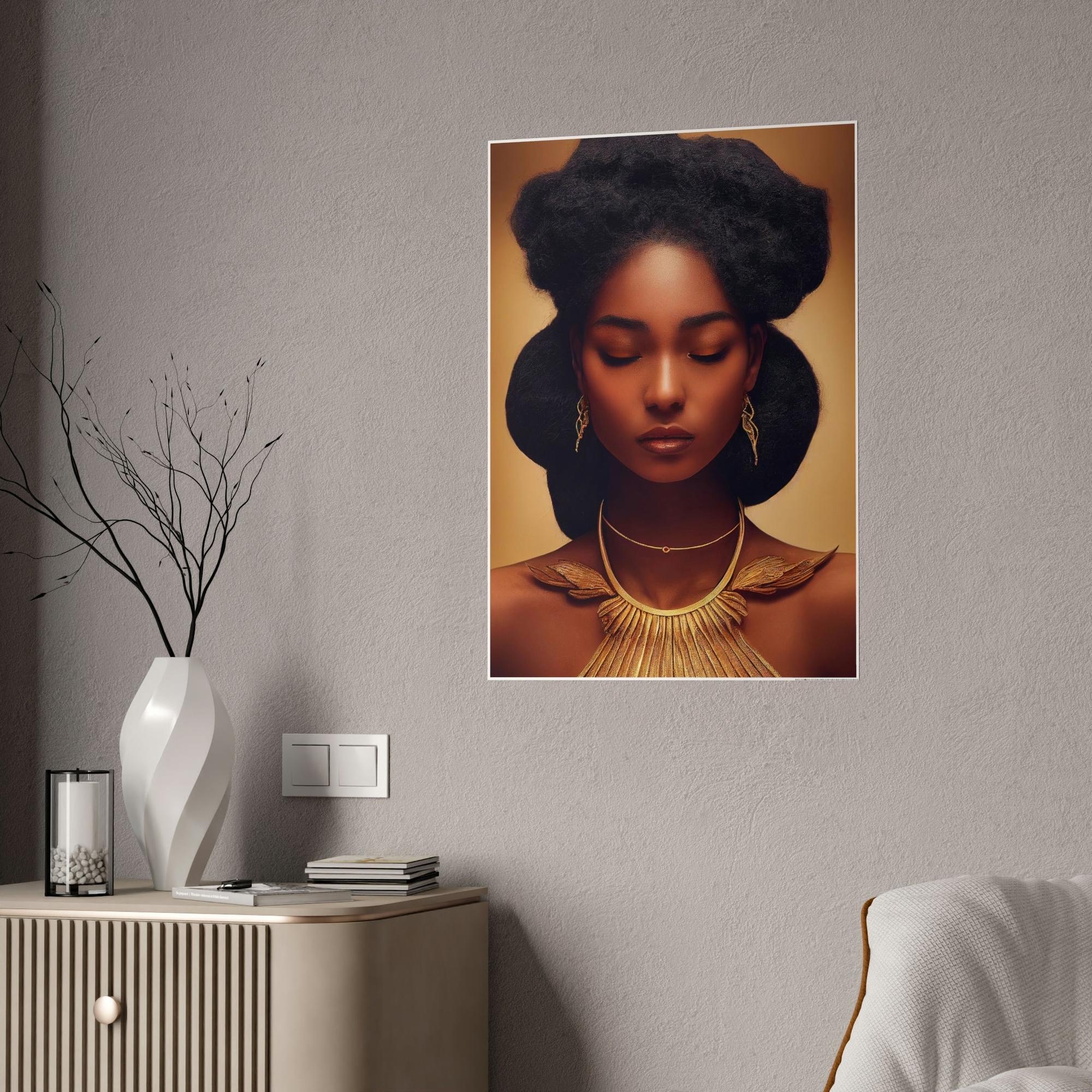 Glam Touch of Glam: Canvas & Poster Wall Art Piece of Stylish Elegance