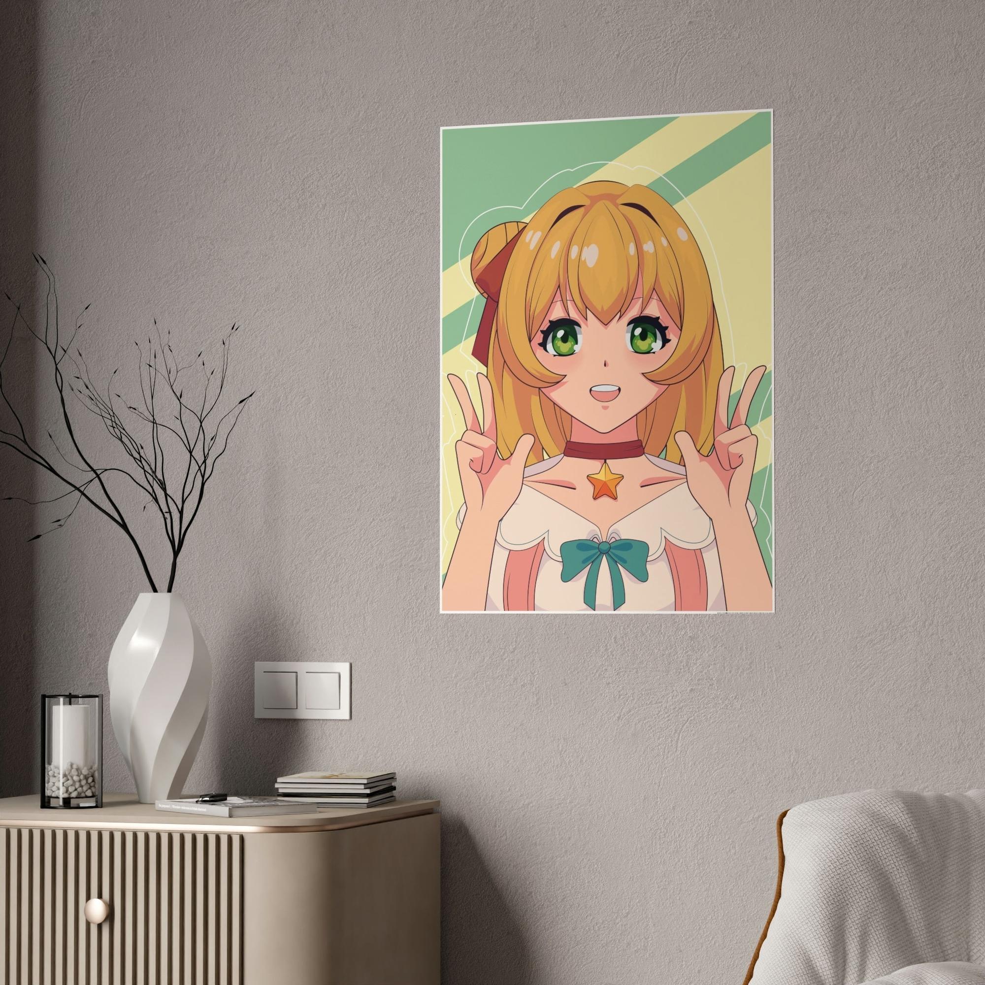 Anime Anime Fanatic: Framed Canvas Art with a Collection of Your Favorite Anime Characters